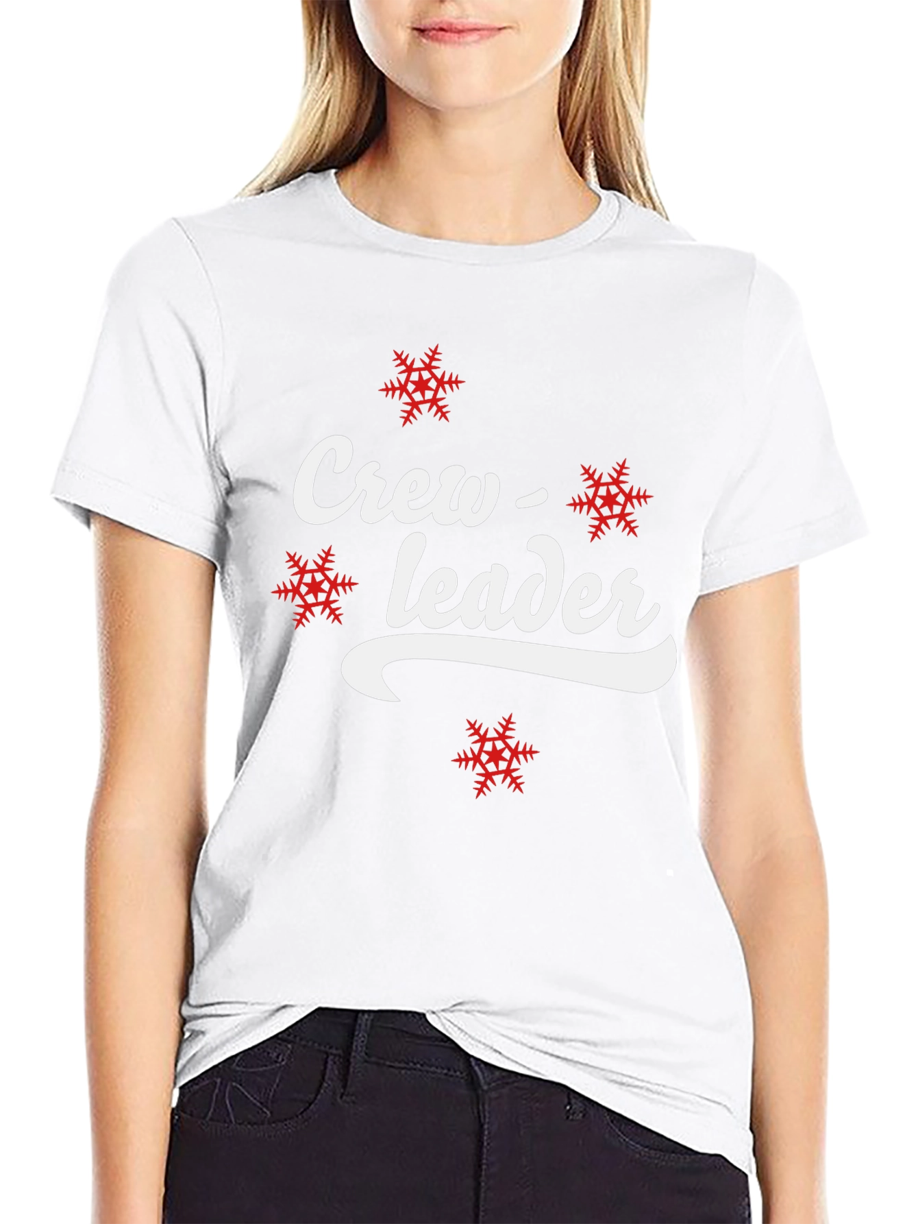 Crew Leader Snowflake Graphic T-Shirt