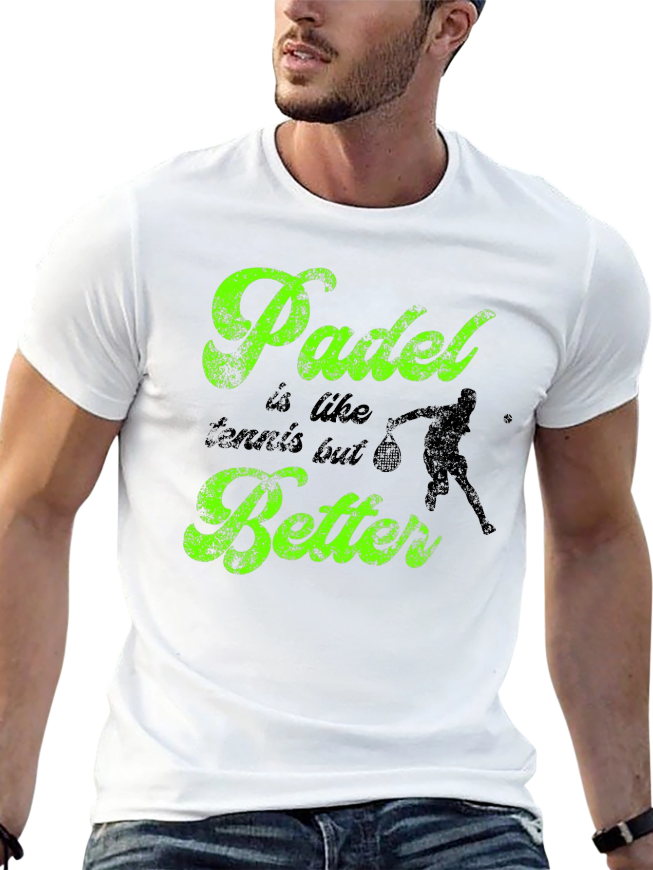 Padle is like tennis but better Black T-shirt