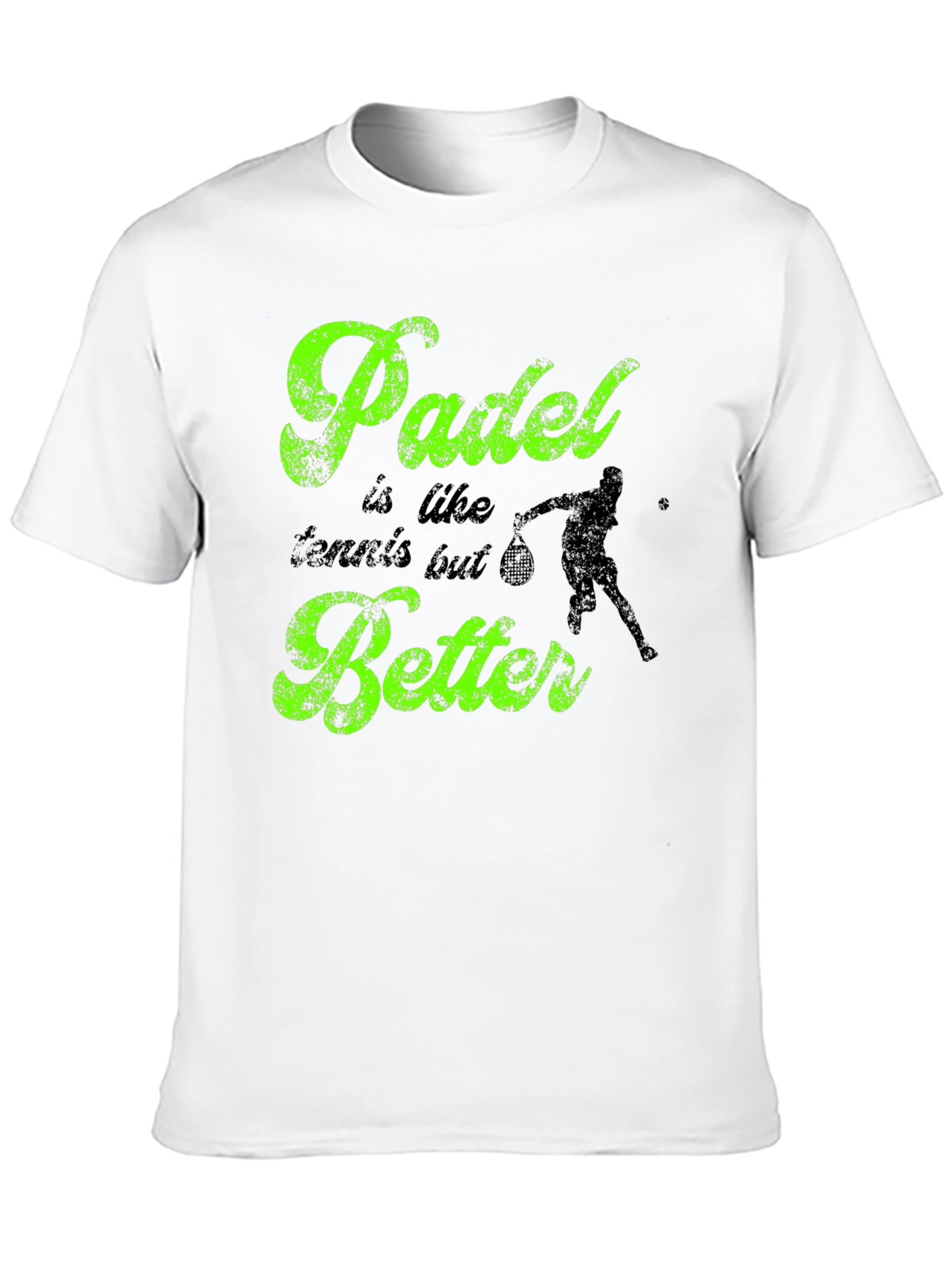 Padle is like tennis but better Black T-shirt