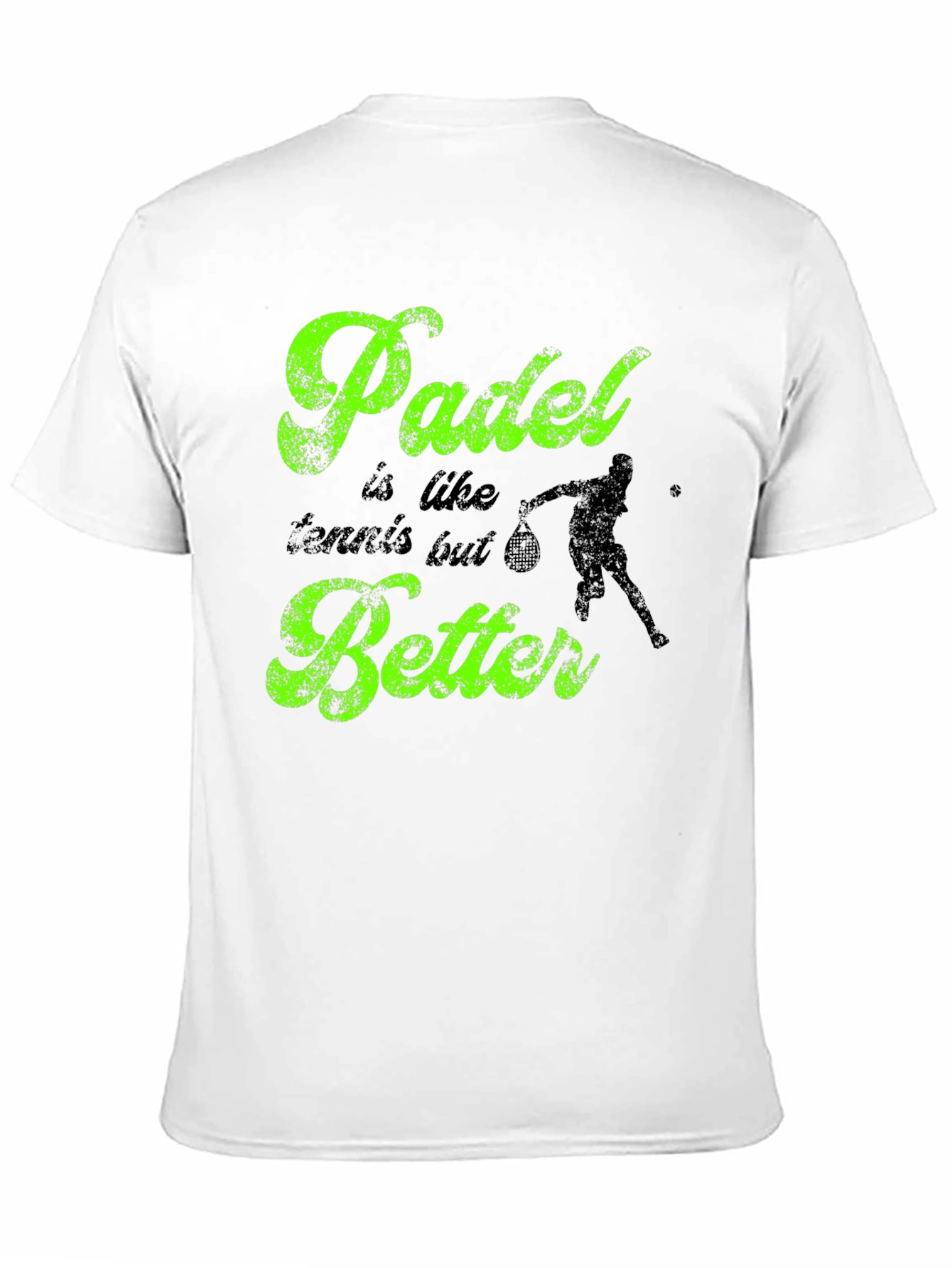 Padle is like tennis but better Black T-shirt
