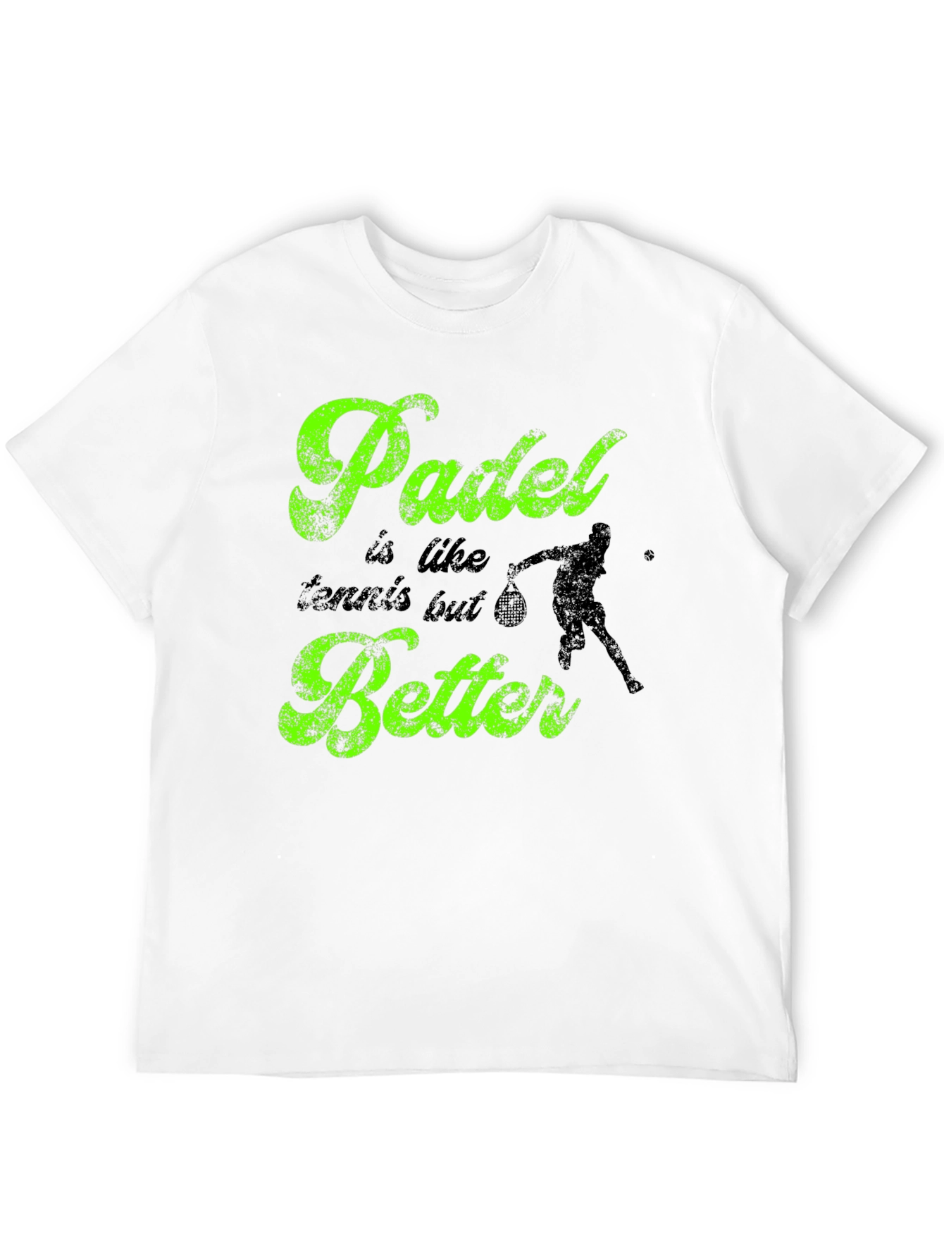 Padle is like tennis but better Black T-shirt