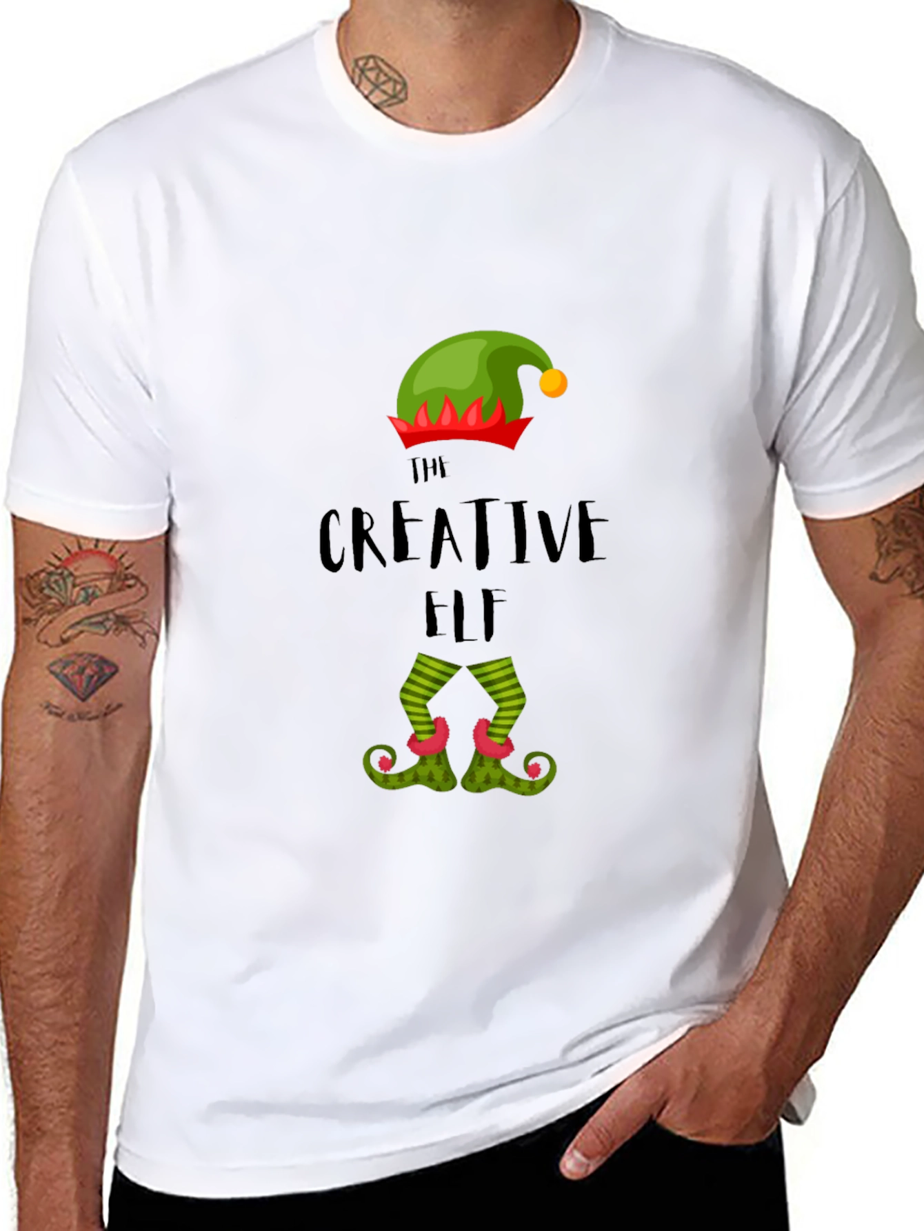 Creative Elf T-Shirt - Holiday Graphic Tee