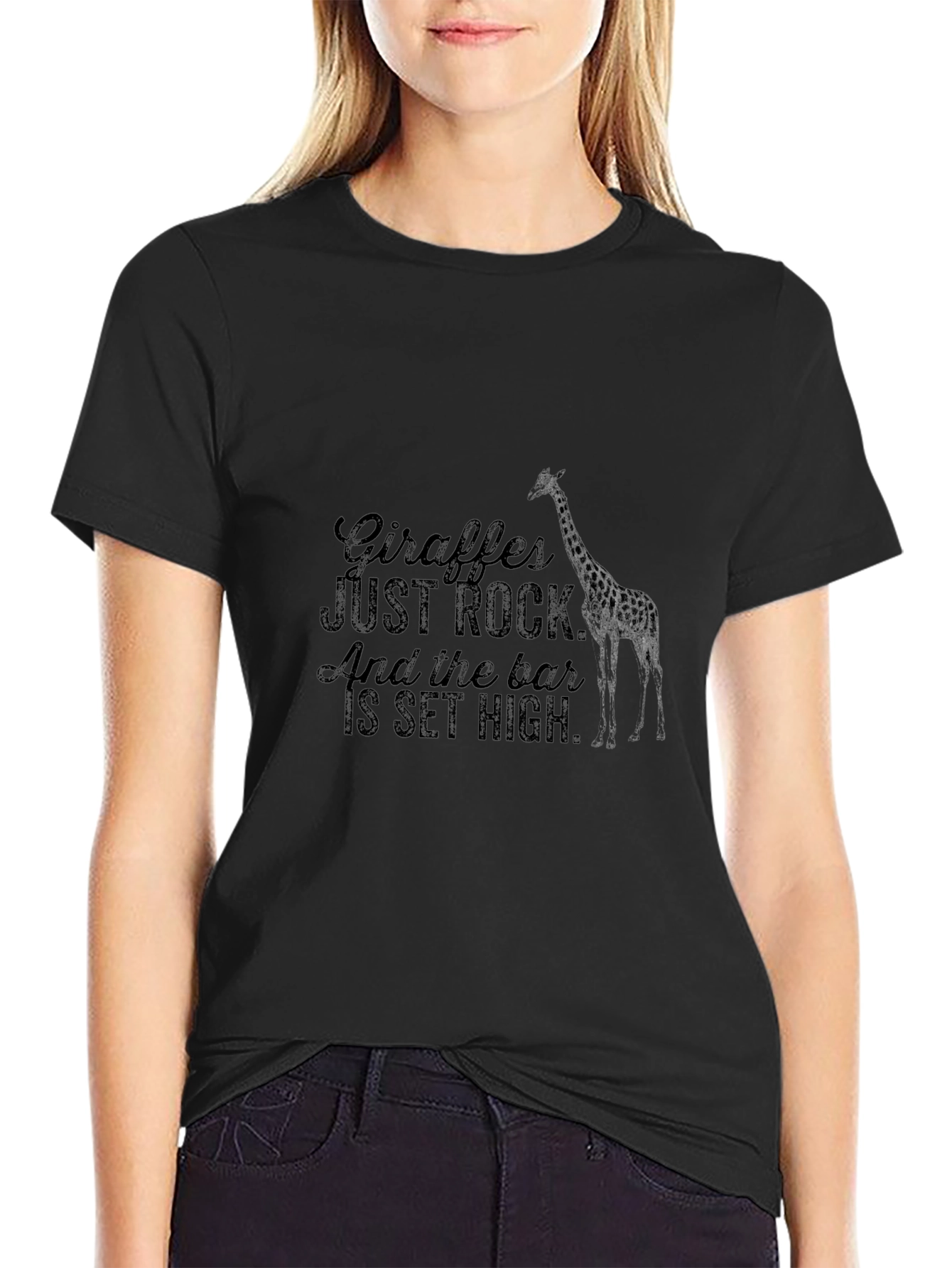 Giraffe Rock T-Shirt - High Quality Graphic Tee