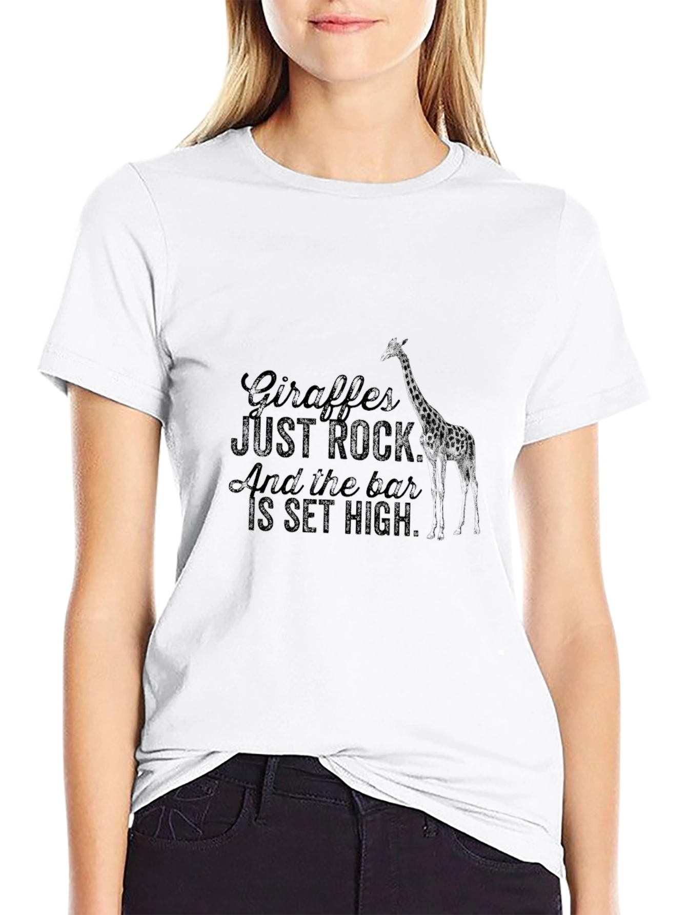 Giraffe Rock T-Shirt - High Quality Graphic Tee
