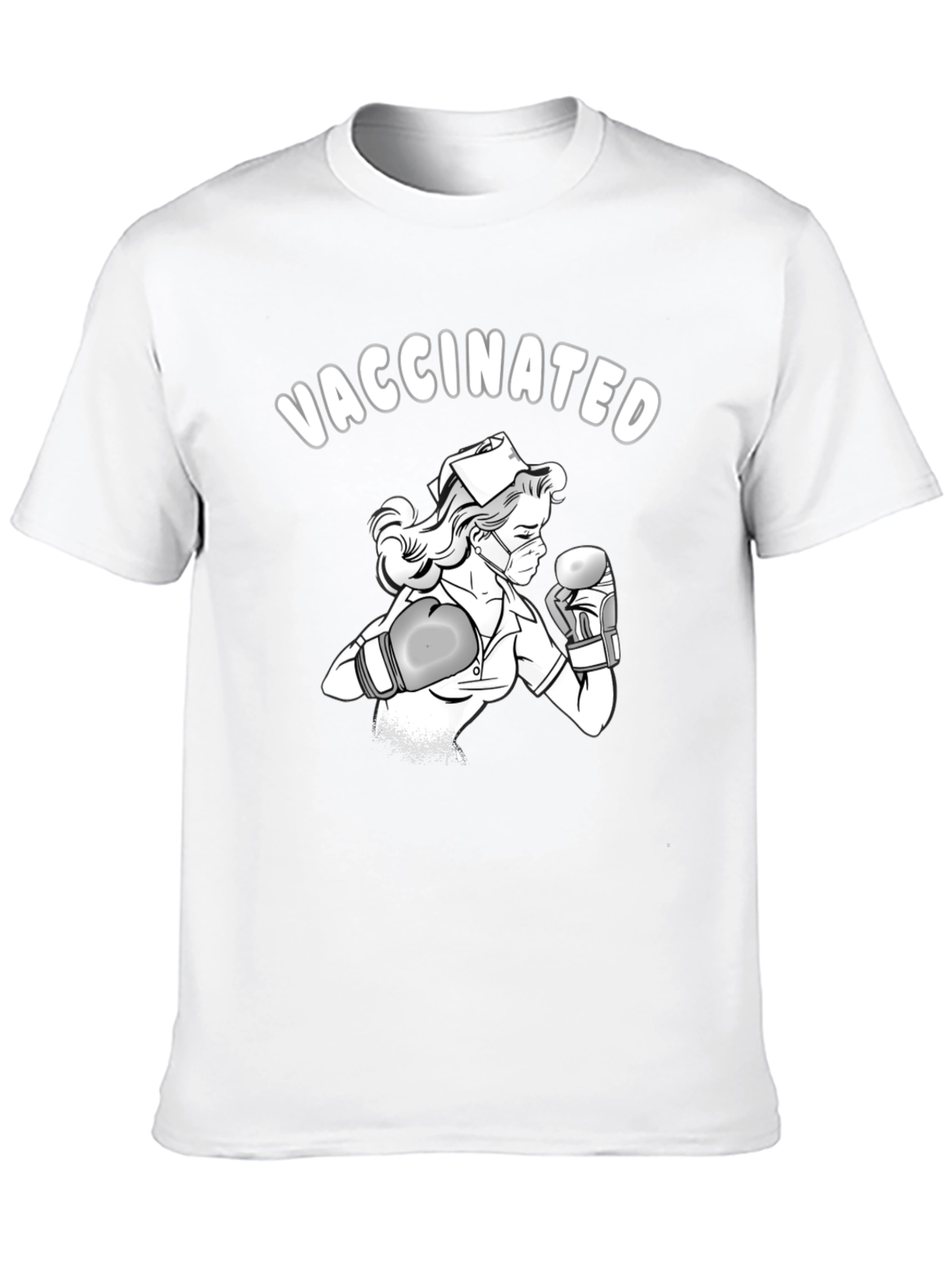 Vaccinated Nurse Boxing T-Shirt
