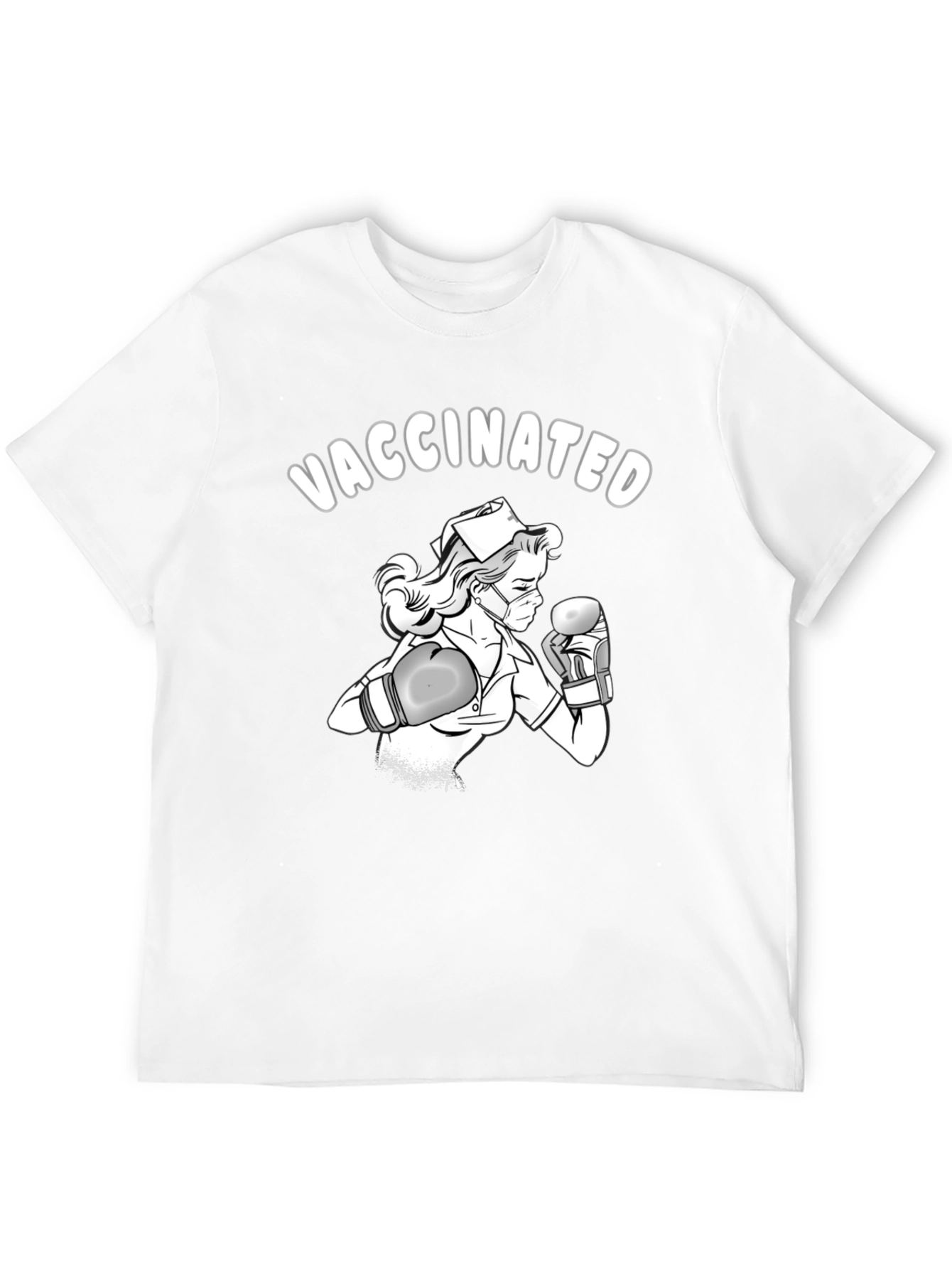 Vaccinated Nurse Boxing T-Shirt