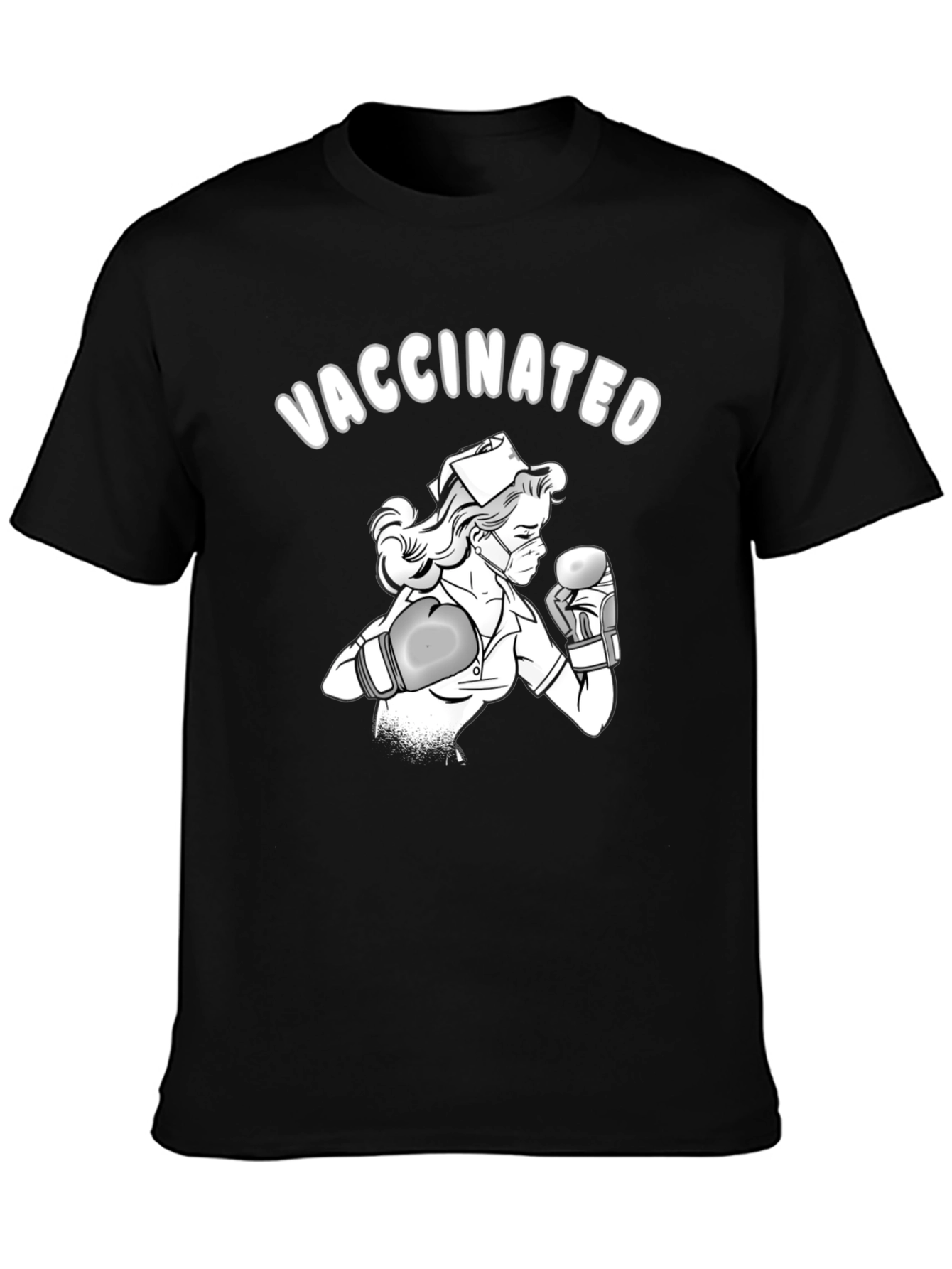 Vaccinated Nurse Boxing T-Shirt