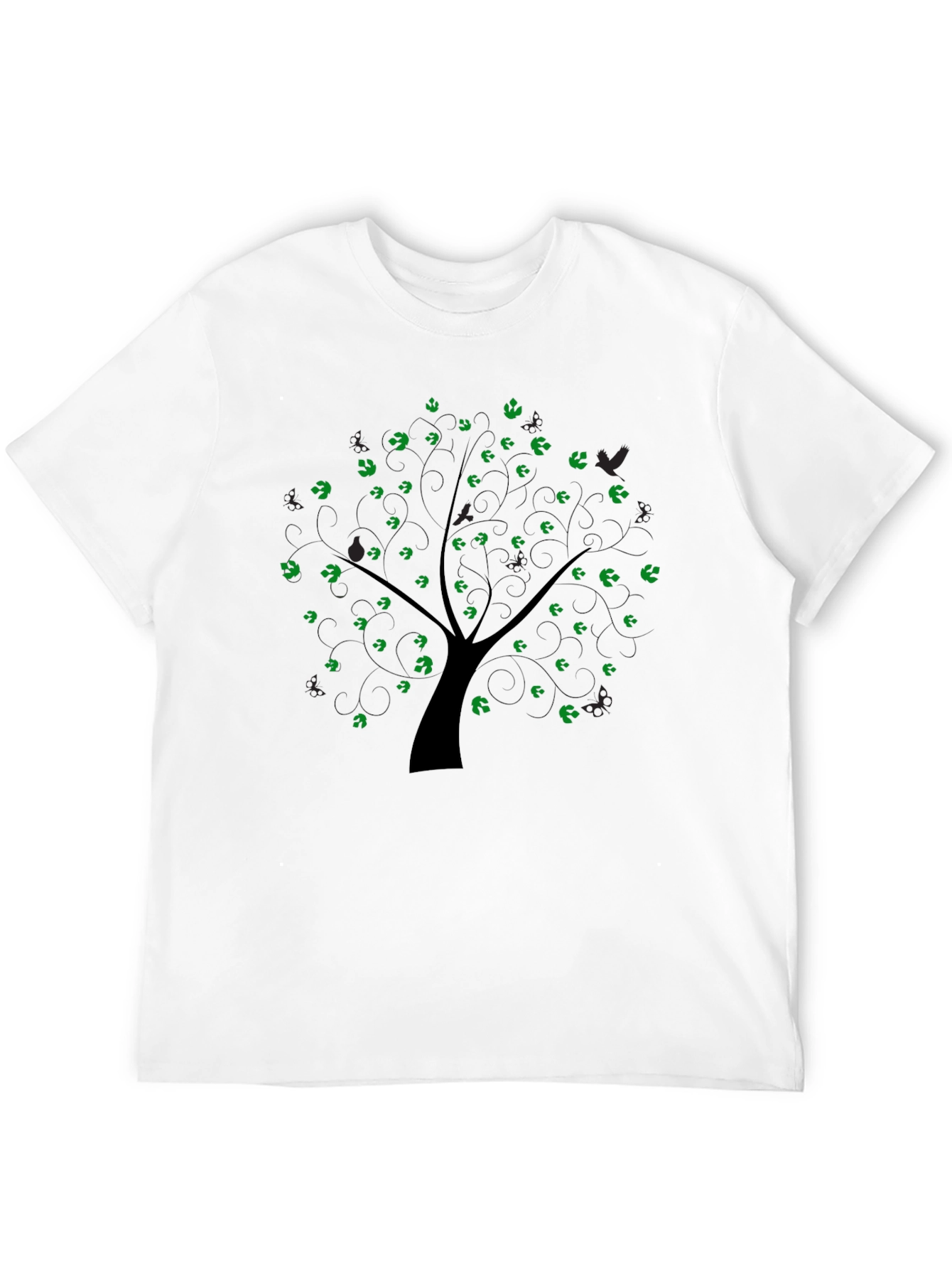 Nature Tree Graphic Tee - Mens Black T-Shirt
