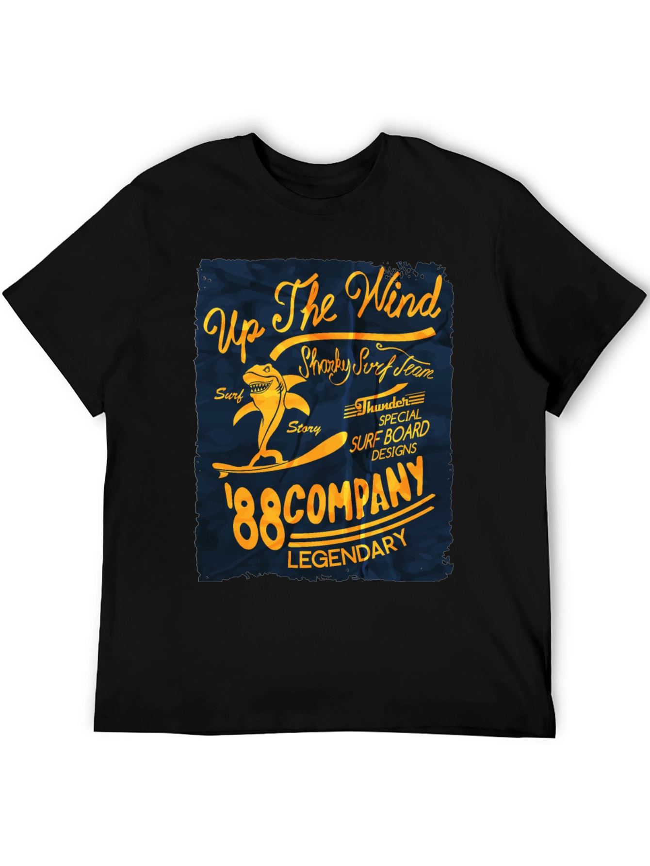 Shark Surf Team Black T-Shirt
