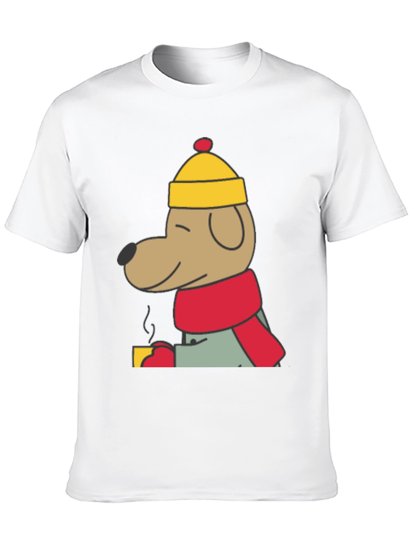 Cozy Dog in Winter Outfit T-Shirt