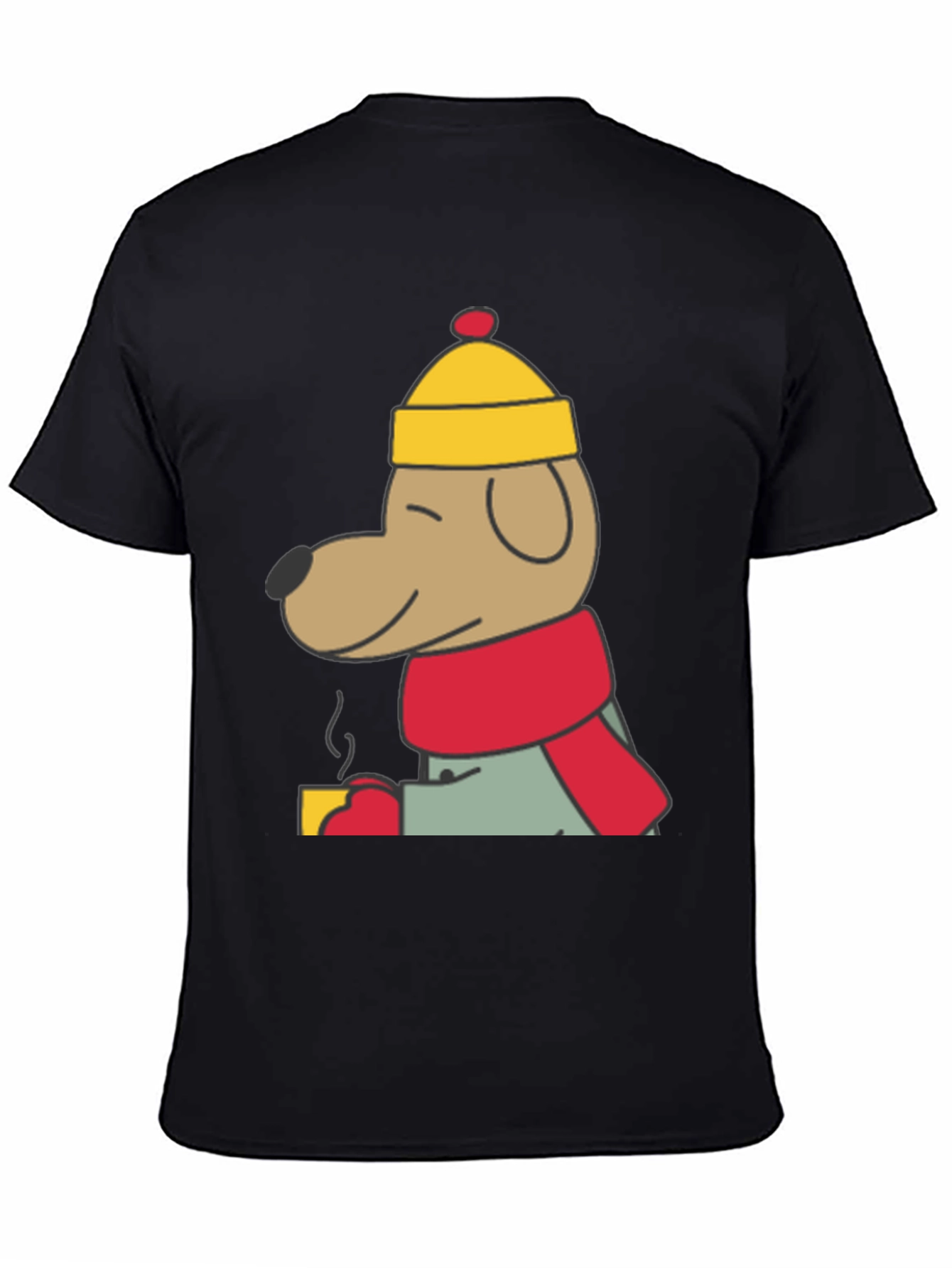 Cozy Dog in Winter Outfit T-Shirt