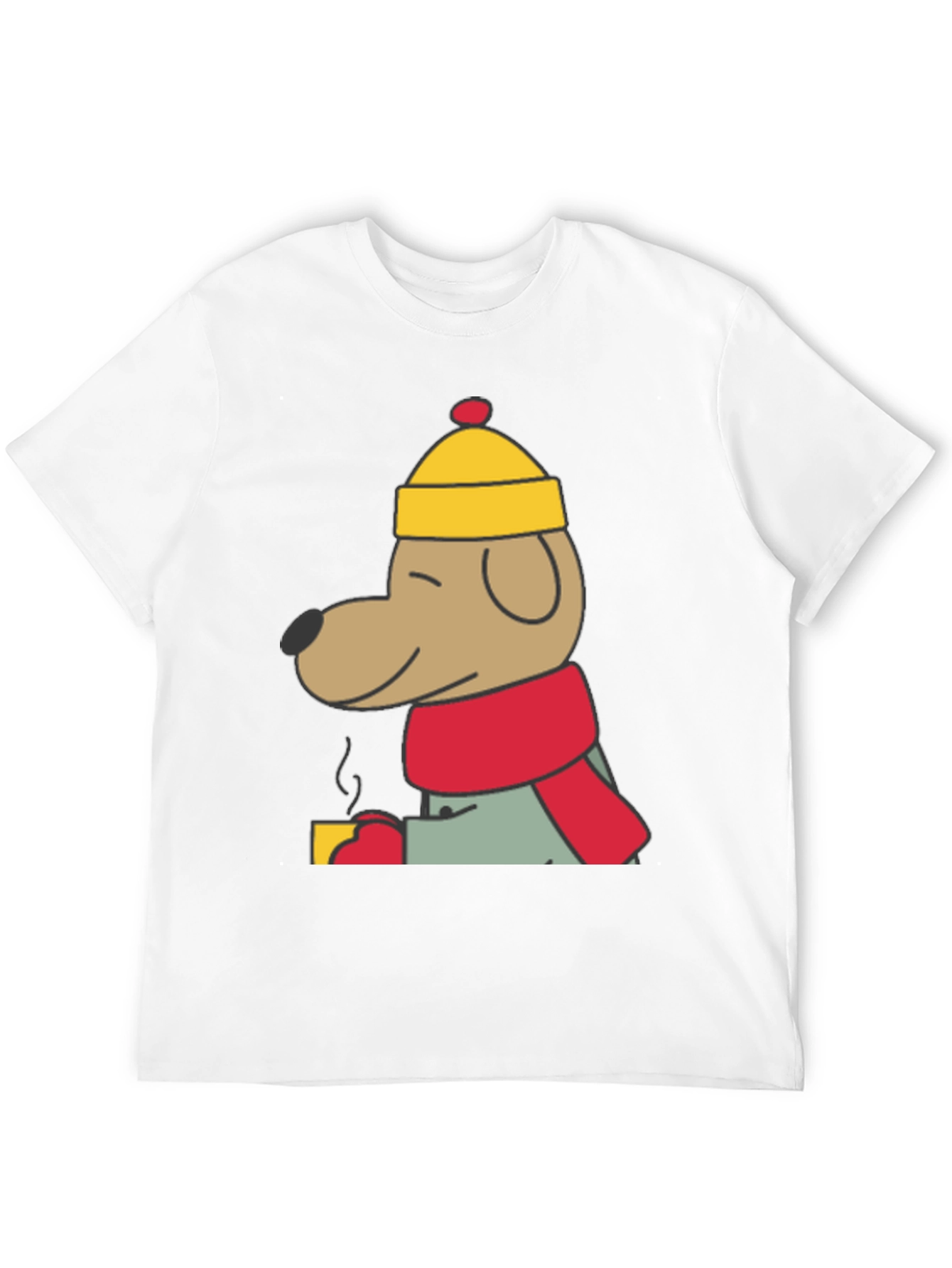 Cozy Dog in Winter Outfit T-Shirt