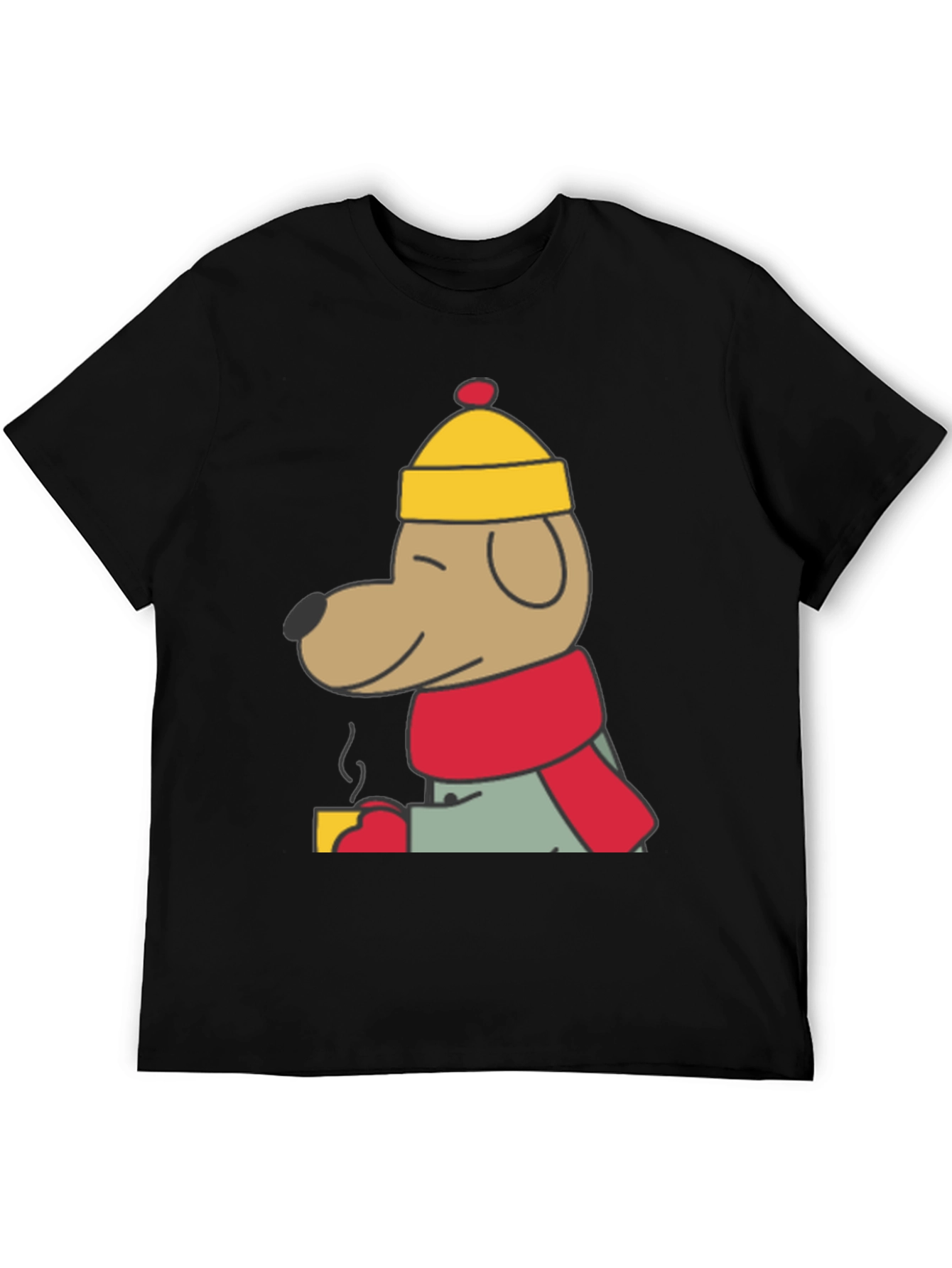 Cozy Dog in Winter Outfit T-Shirt