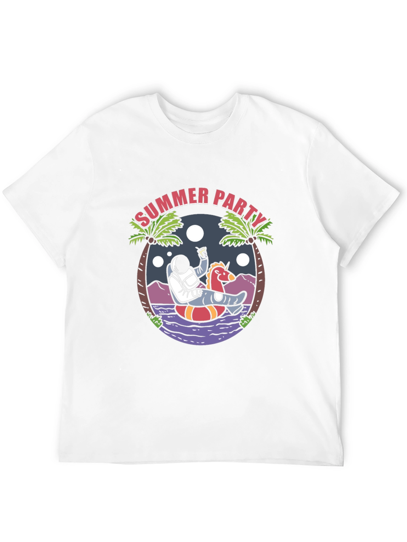 Summer Party Astronaut Graphic Tee