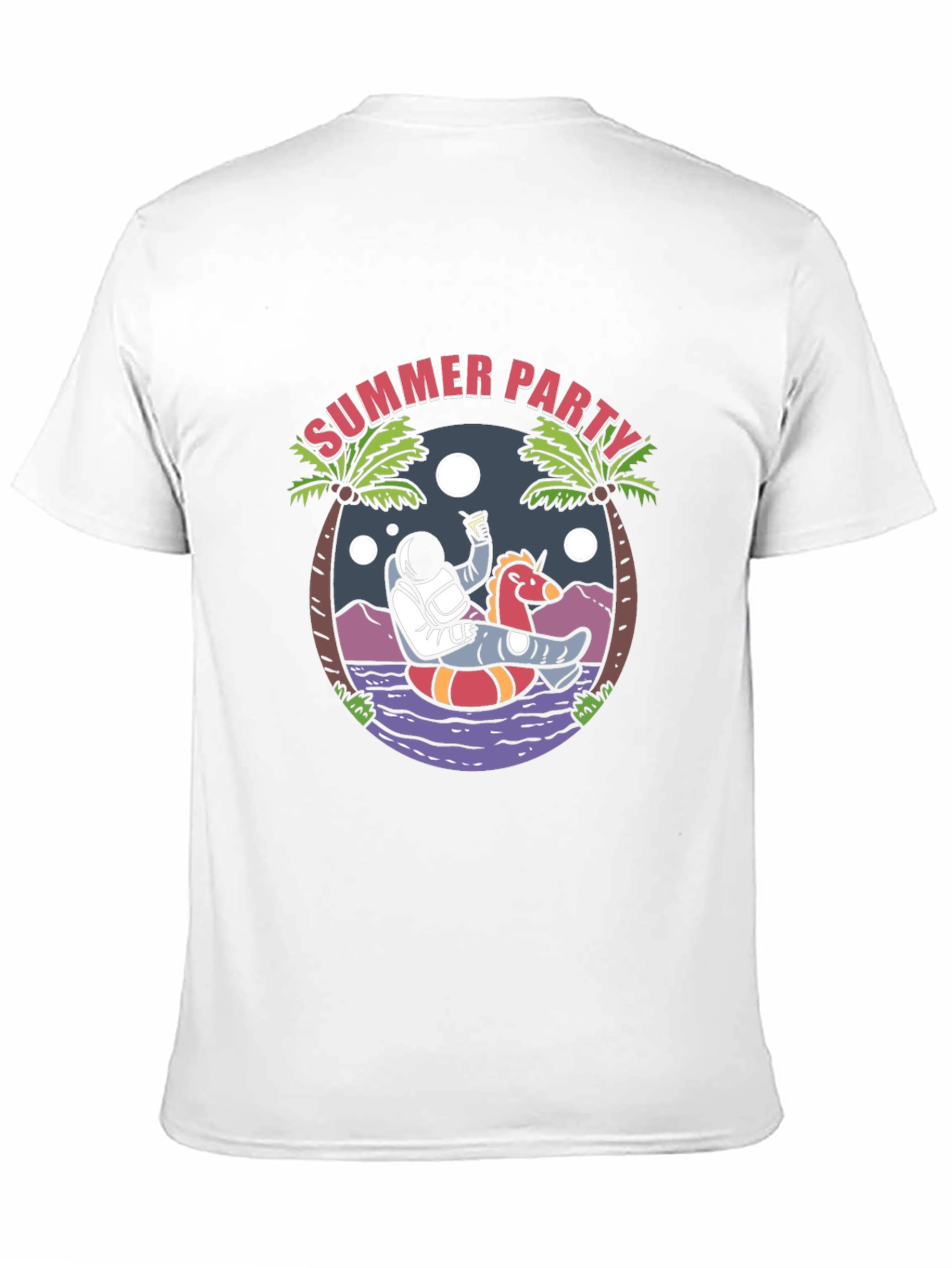Summer Party Astronaut Graphic Tee