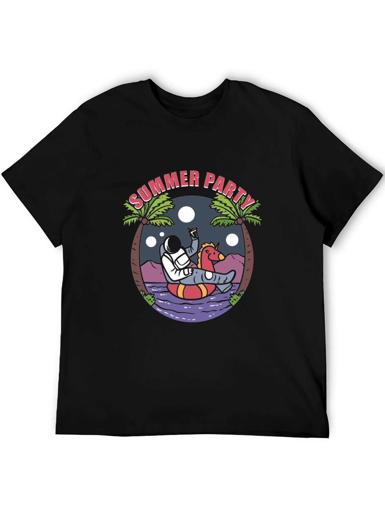 Summer Party Astronaut Graphic Tee