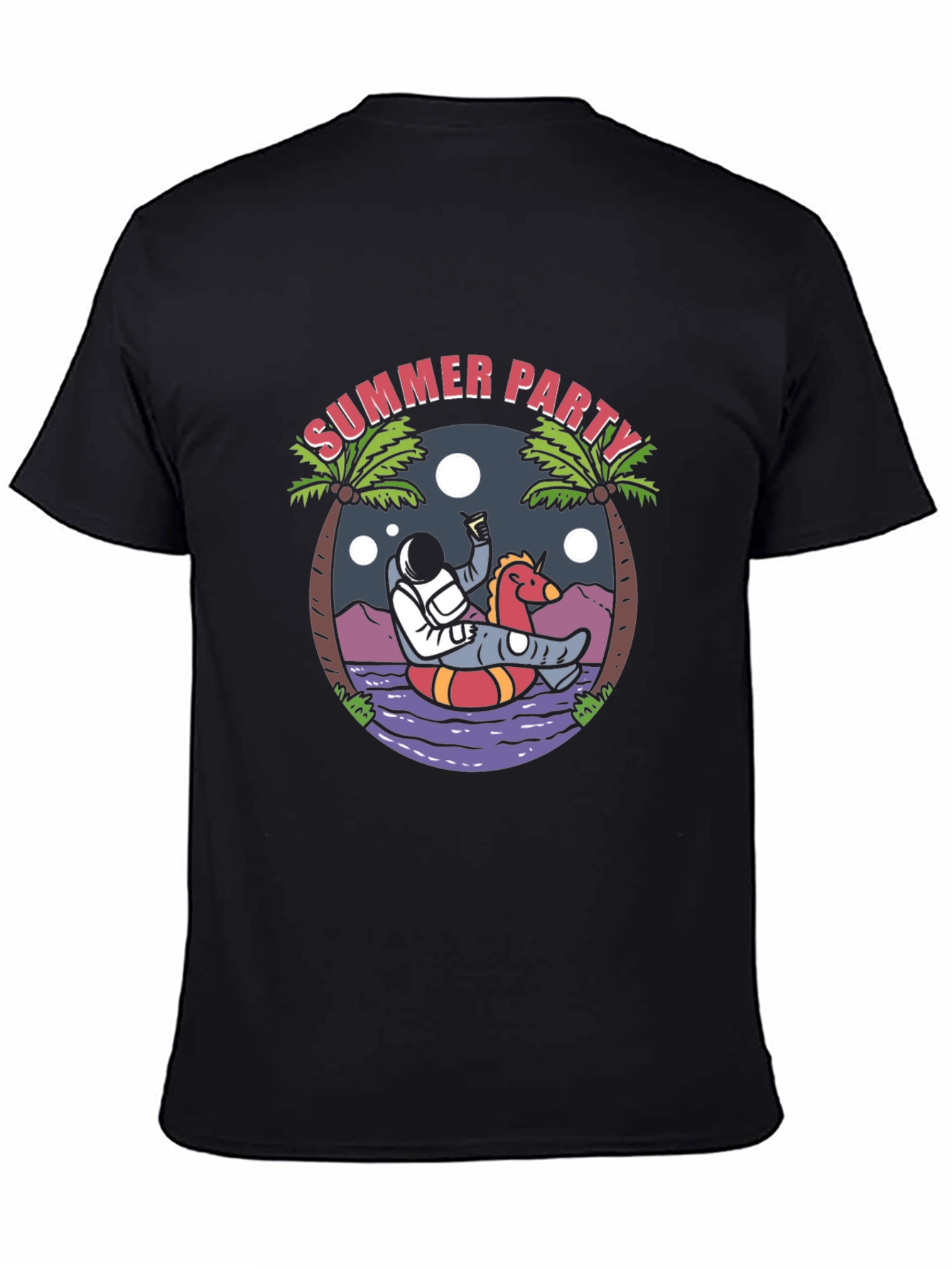 Summer Party Astronaut Graphic Tee