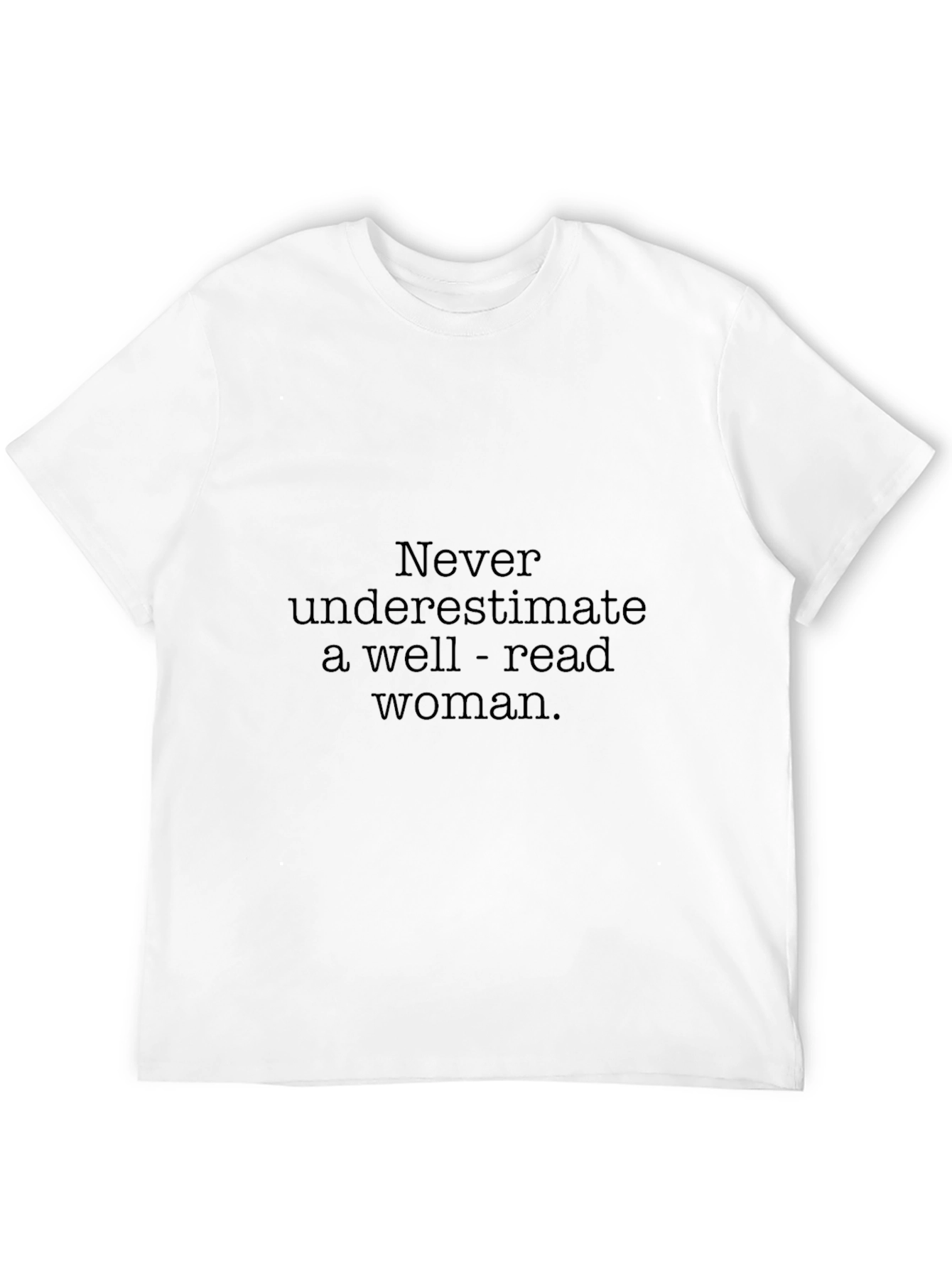 Well-Read Woman Black T-Shirt
