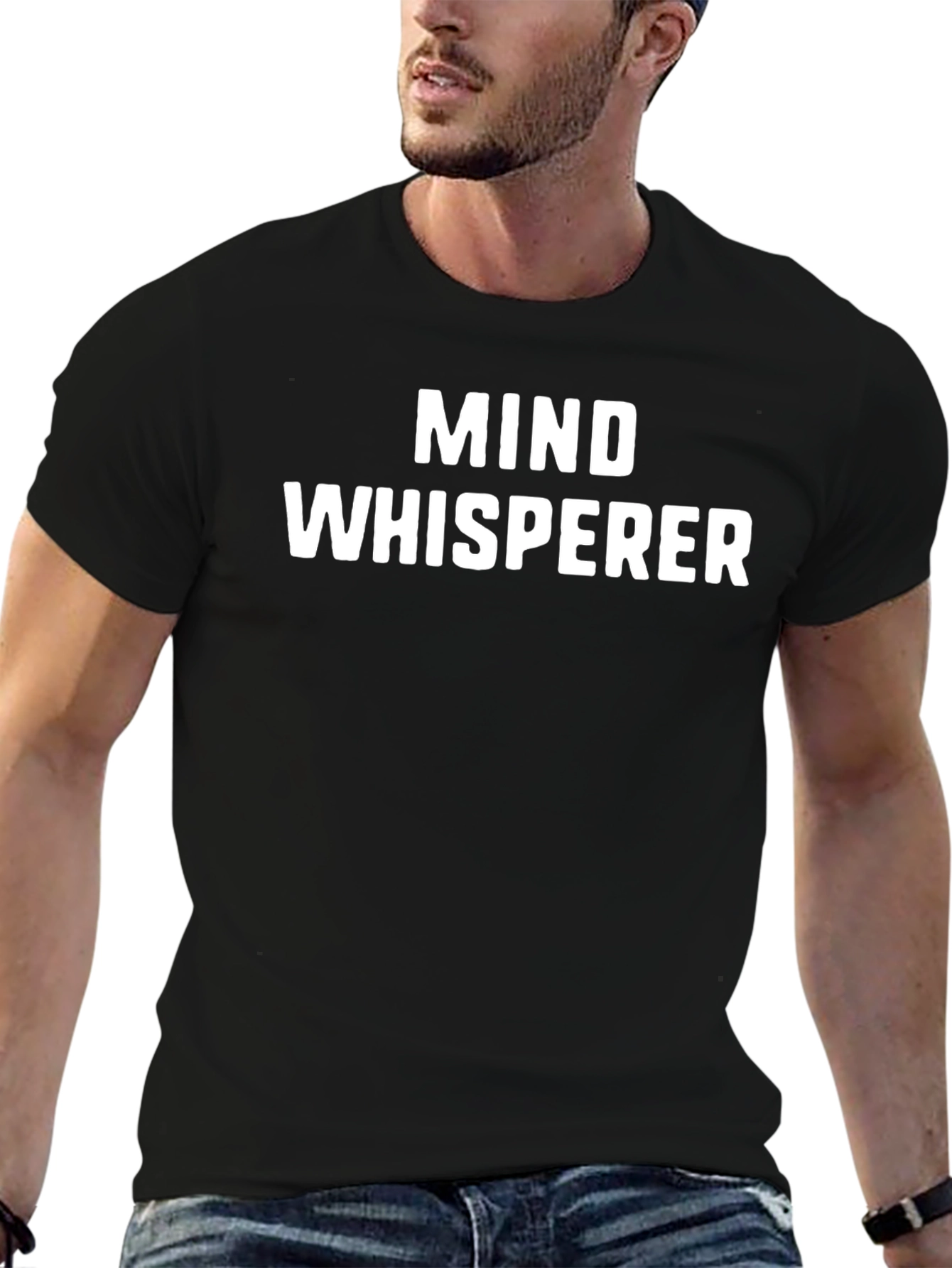 Mind Whisperer Graphic T-Shirt - Black