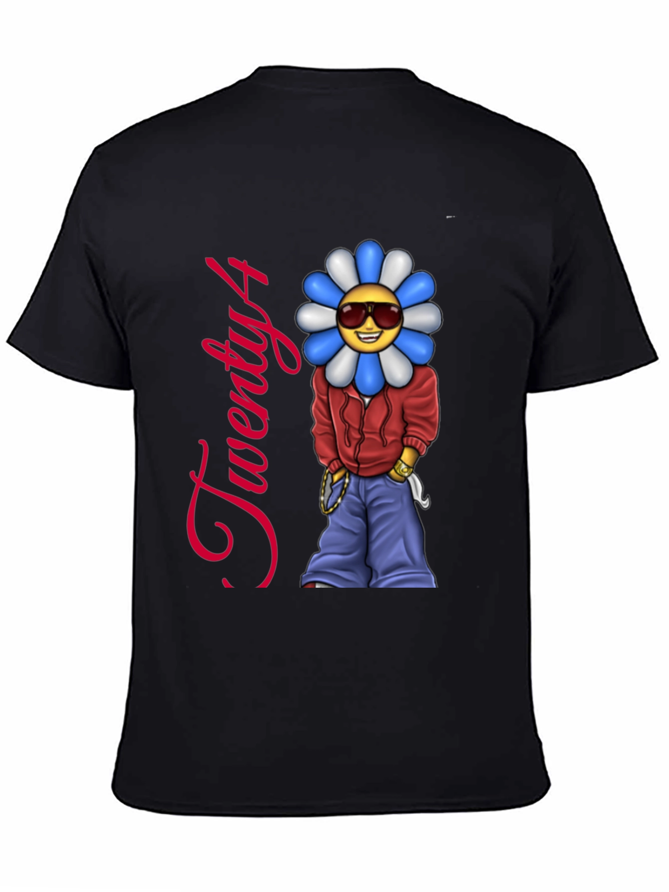 Twenty4 Flower Emoji Graphic Tee
