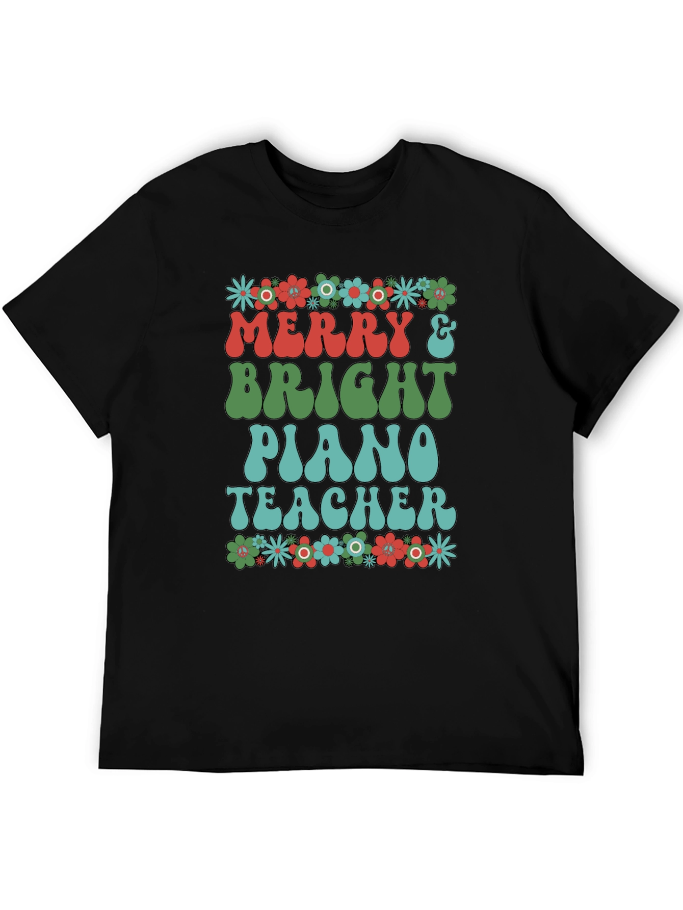 Merry & Bright Piano Teacher T-Shirt