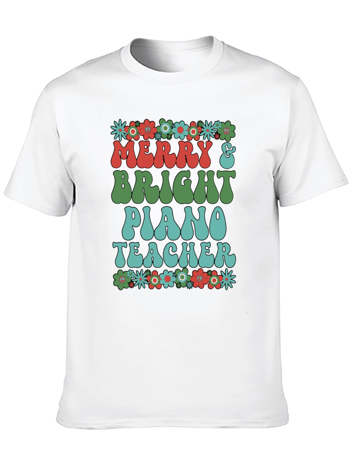 Merry & Bright Piano Teacher T-Shirt