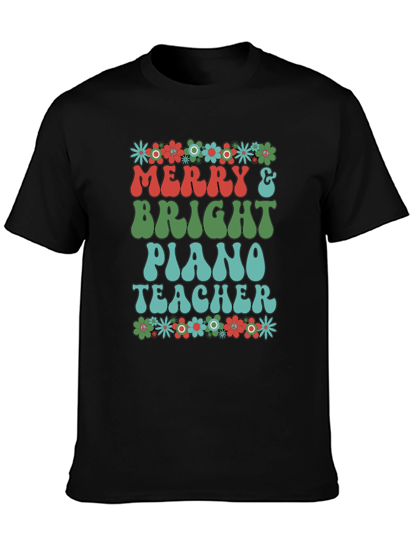 Merry & Bright Piano Teacher T-Shirt