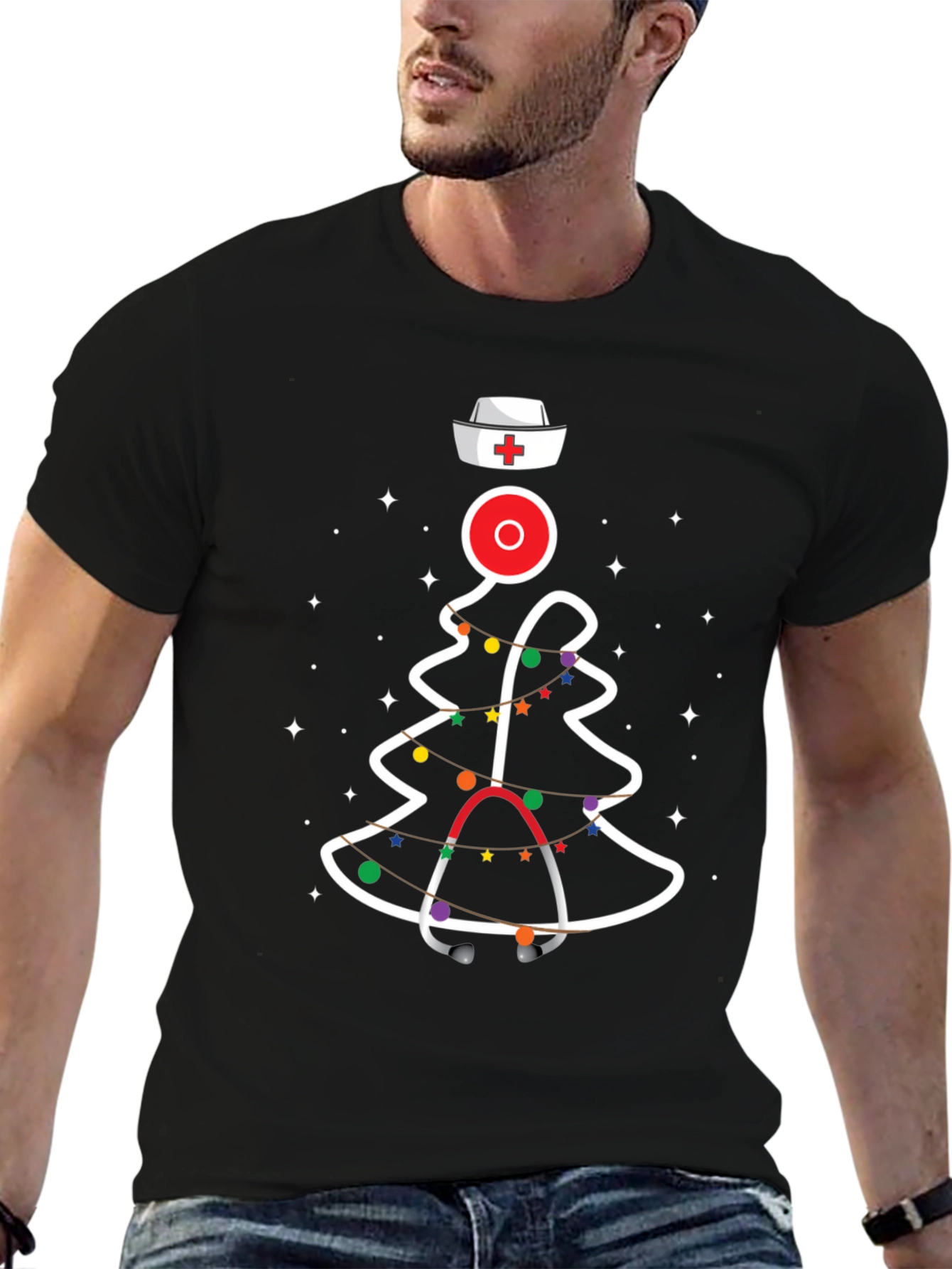 Nurse Christmas Tree T-Shirt