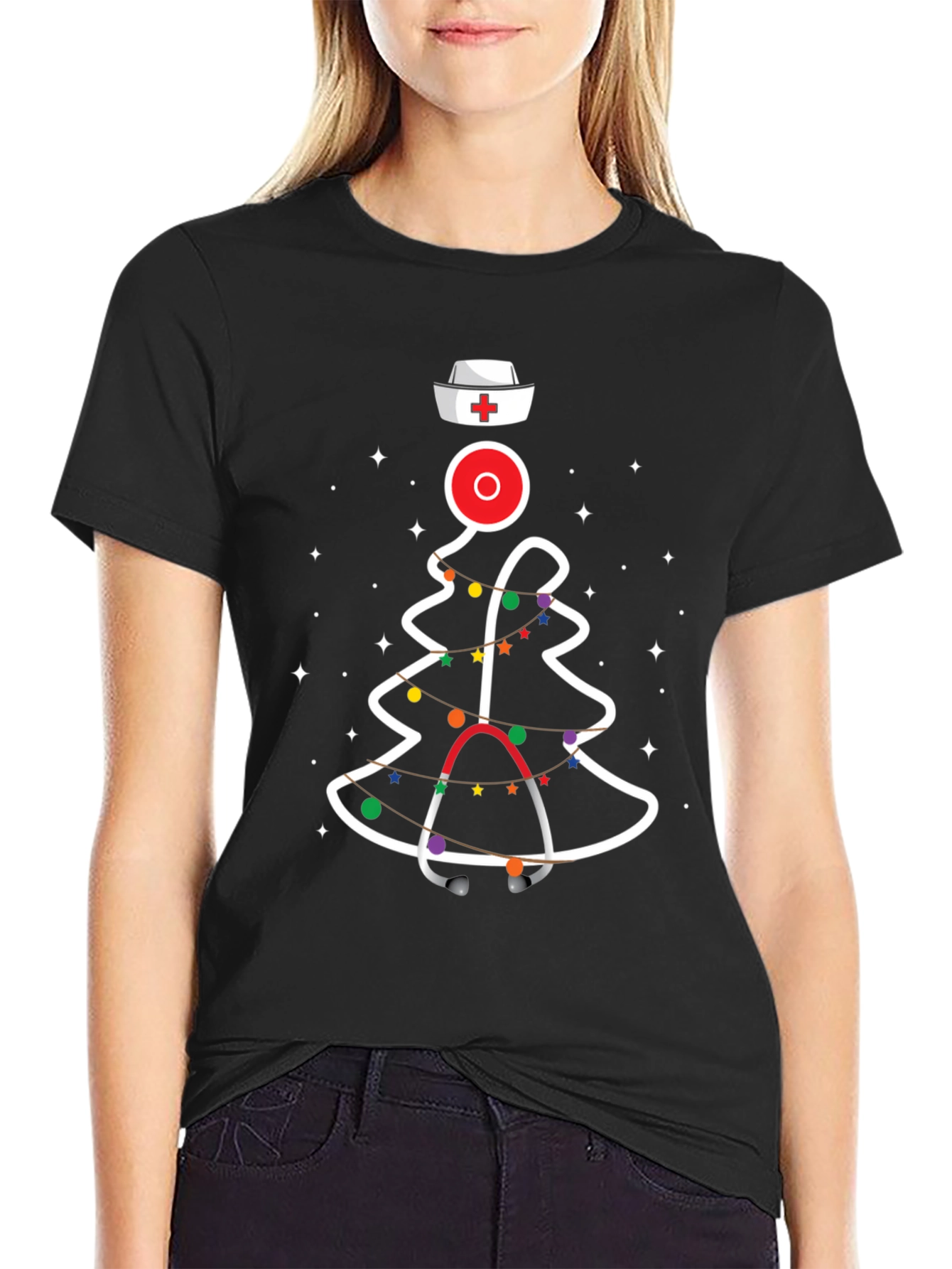 Nurse Christmas Tree T-Shirt
