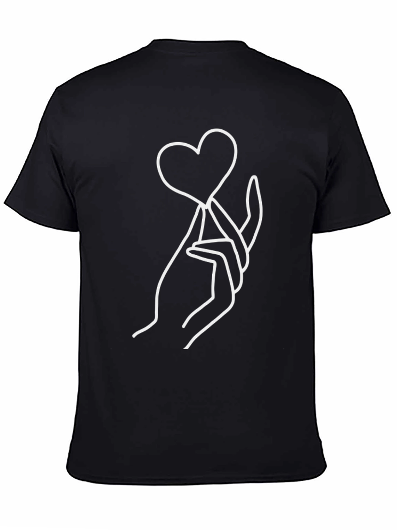 Heart Hands Graphic Tee - Minimalist Design