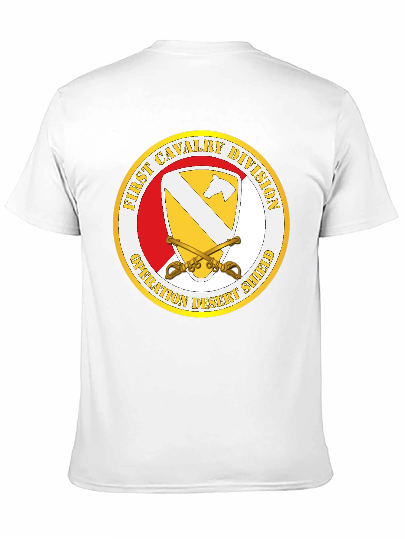 First Cavalry Division Desert Shield Black T-Shirt