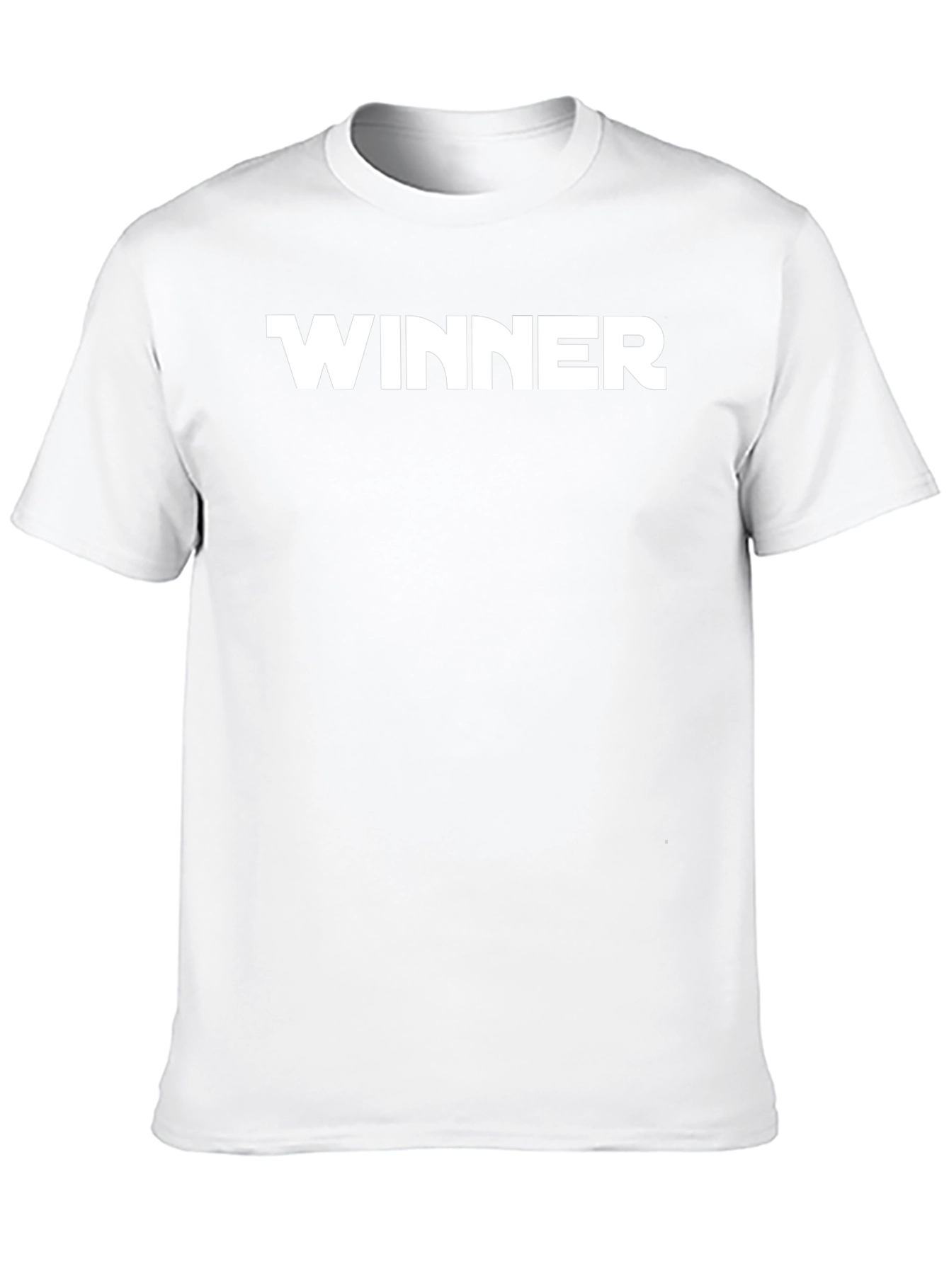 Winner Black Cotton T-Shirt - Bold Statement Tee