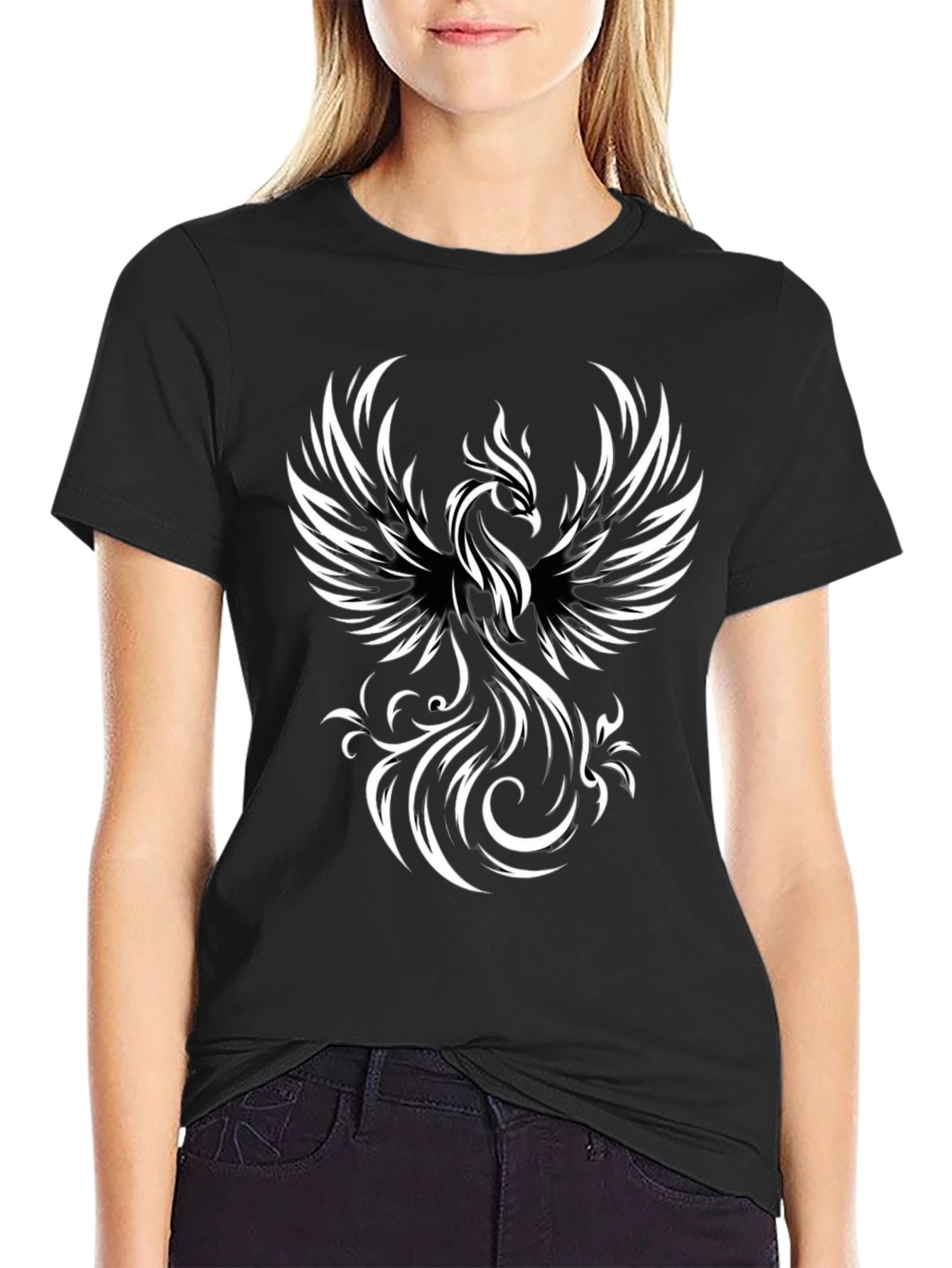 Phoenix Graphic Black T-Shirt