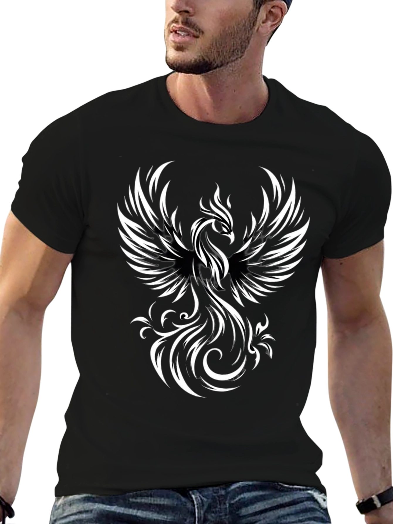 Phoenix Graphic Black T-Shirt