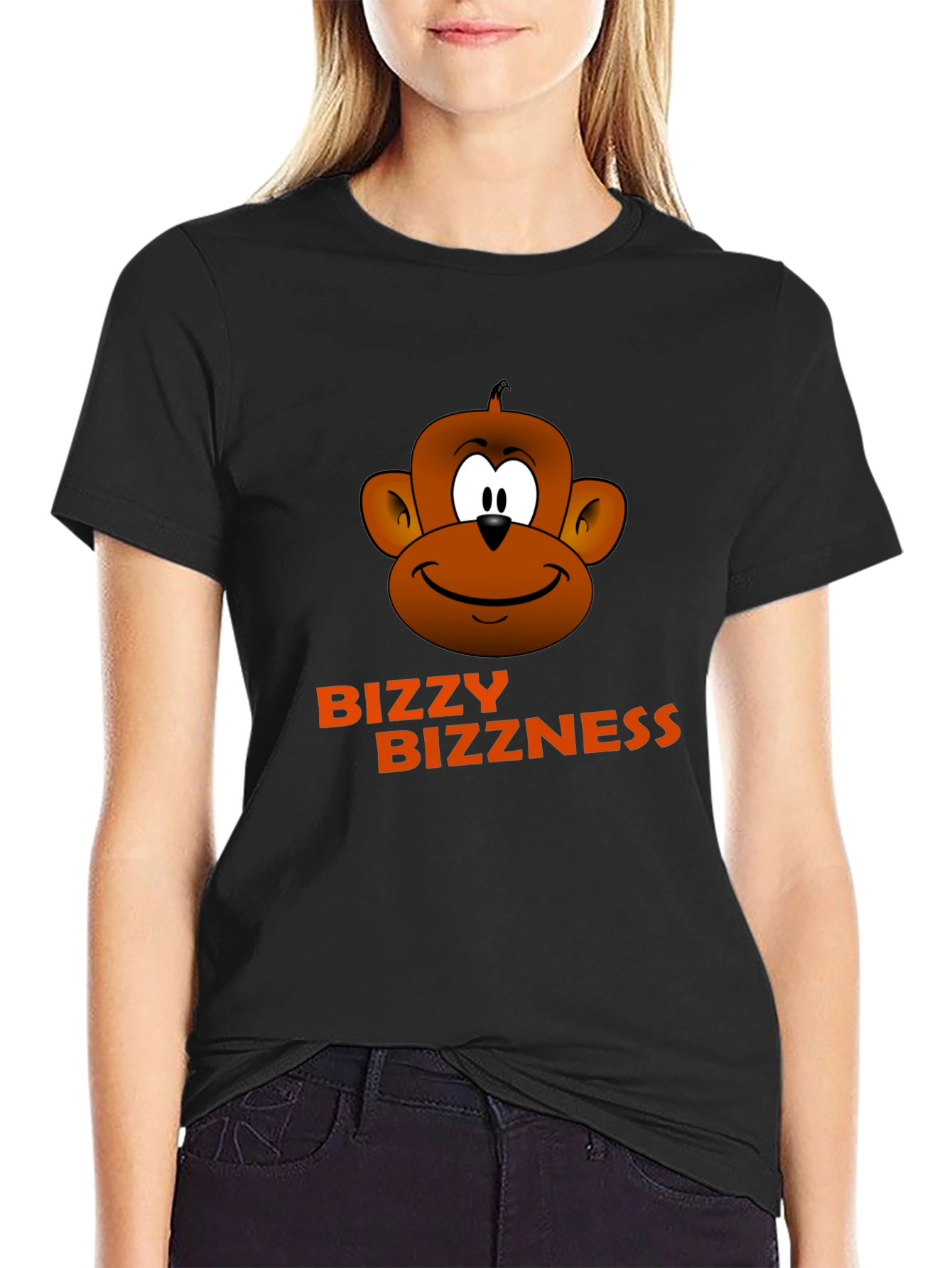 Bizzy Bizzness Monkey Graphic T-Shirt