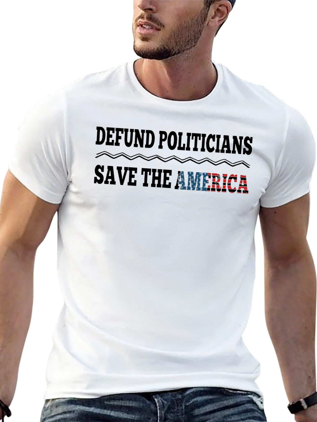 Defund Politicians T-Shirt - Save America