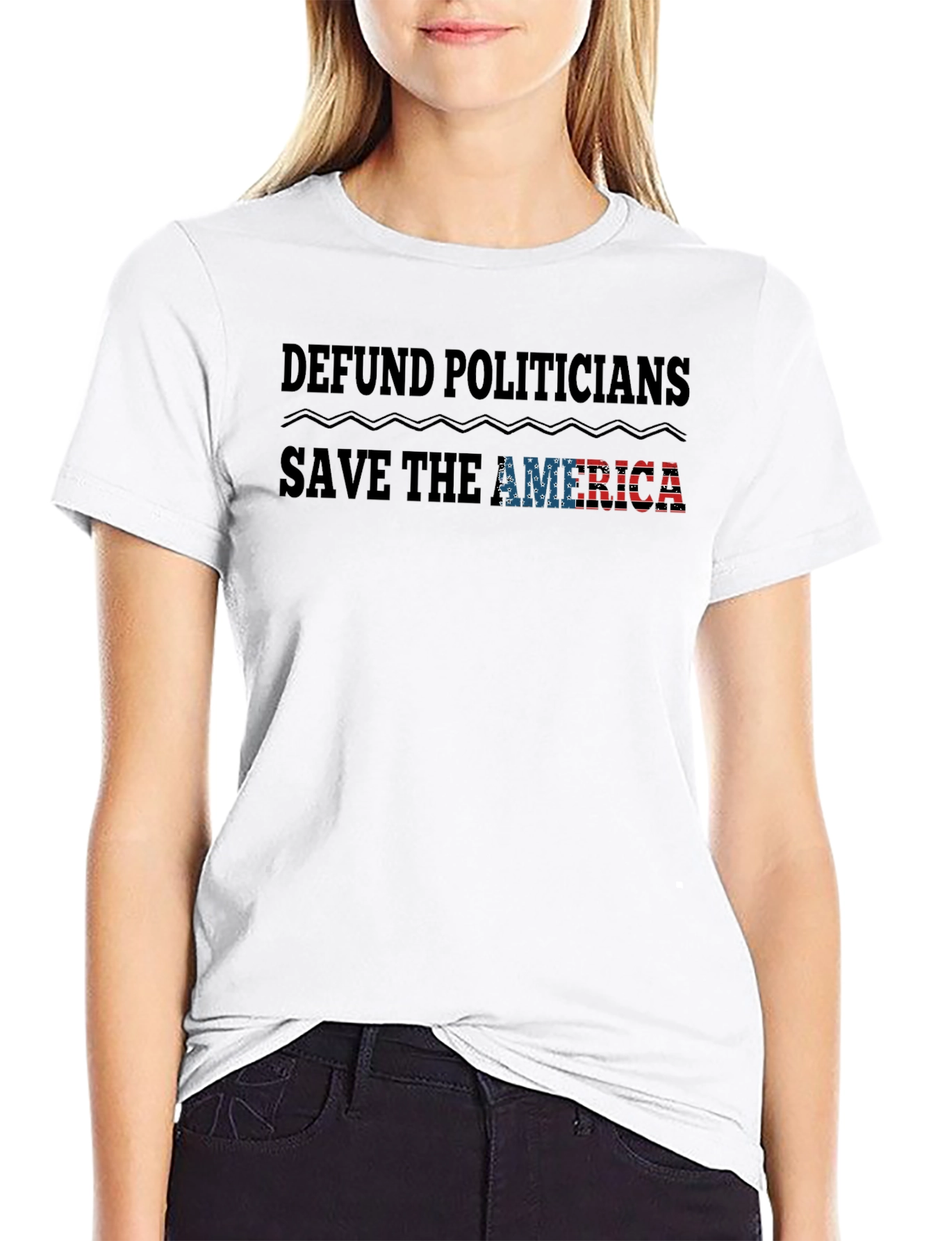 Defund Politicians T-Shirt - Save America