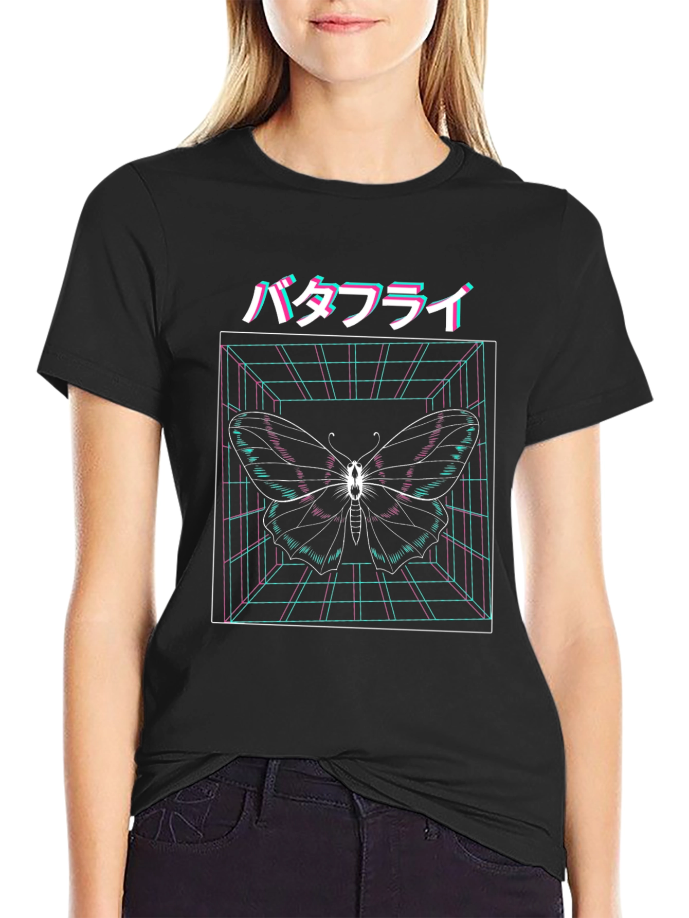 Cyberpunk Butterfly T-Shirt - Vaporwave Aesthetic