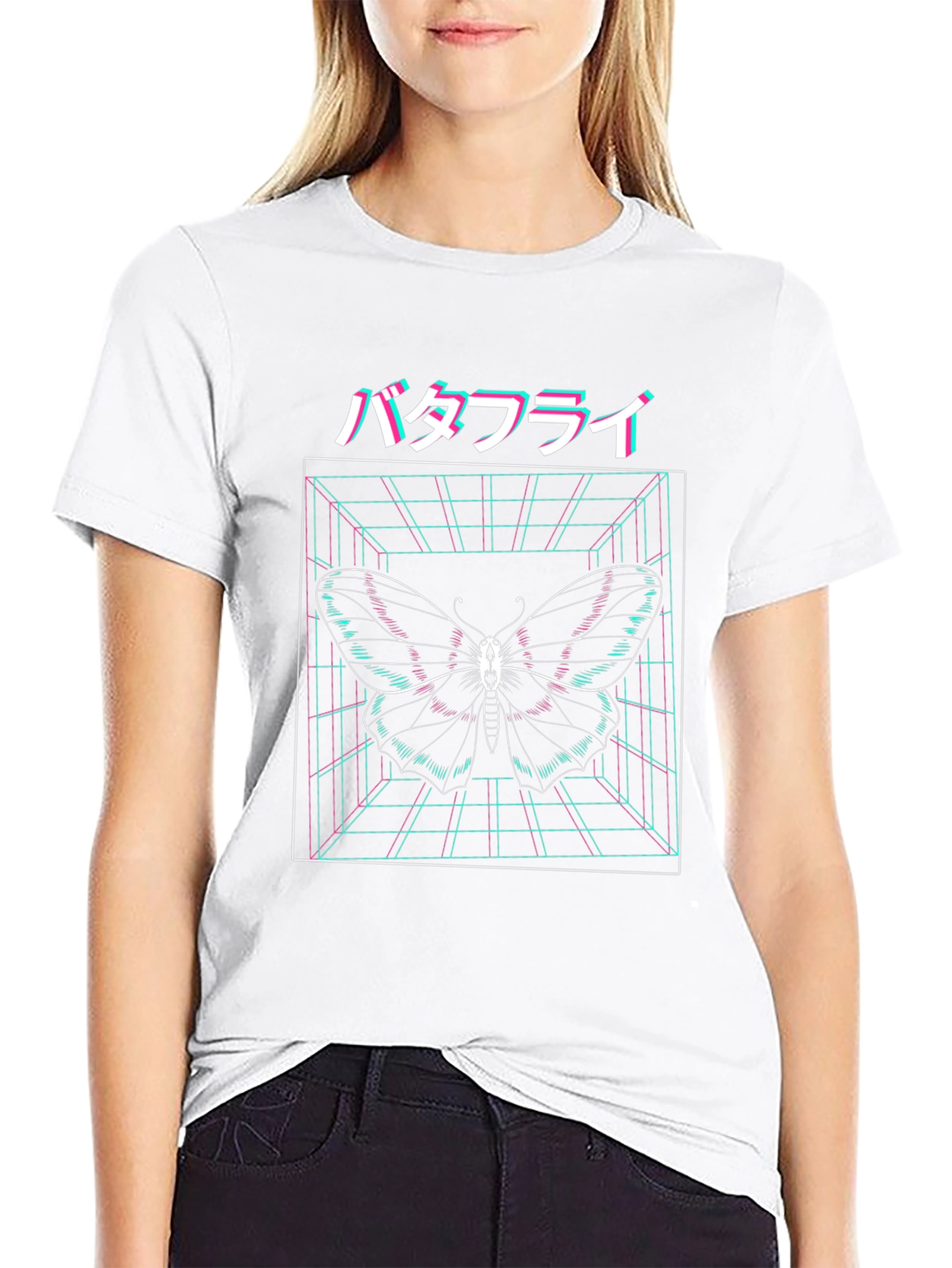 Cyberpunk Butterfly T-Shirt - Vaporwave Aesthetic