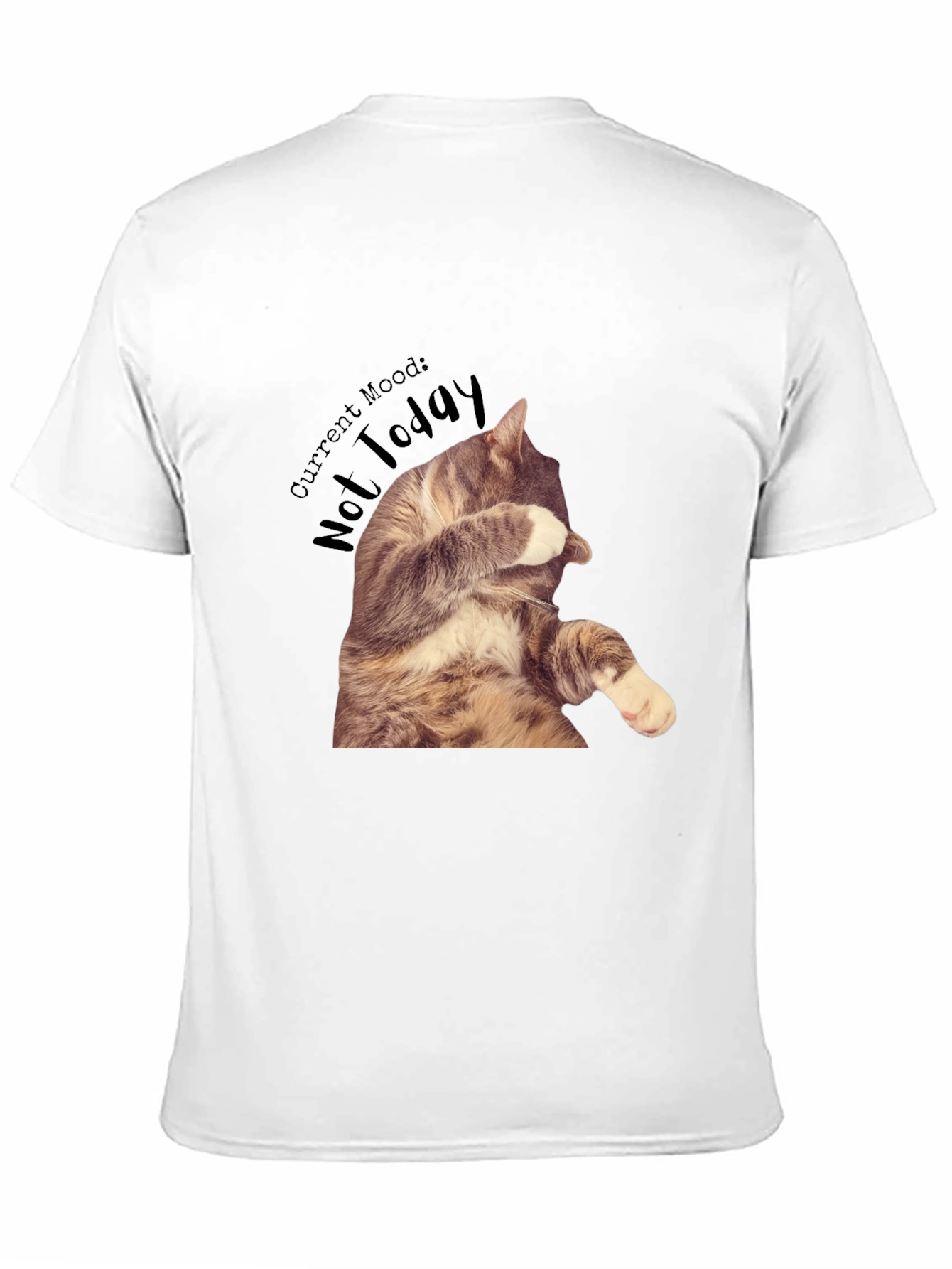 Moody Cat Graphic T-Shirt - Not Today!