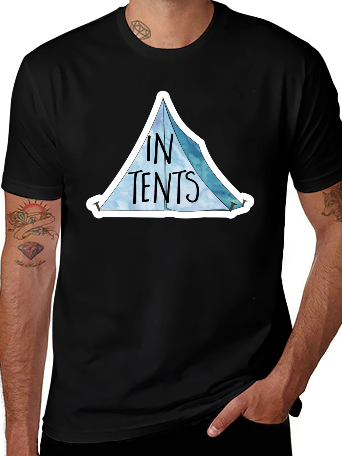 In Tents Graphic Tee - Camping Adventure Shirt
