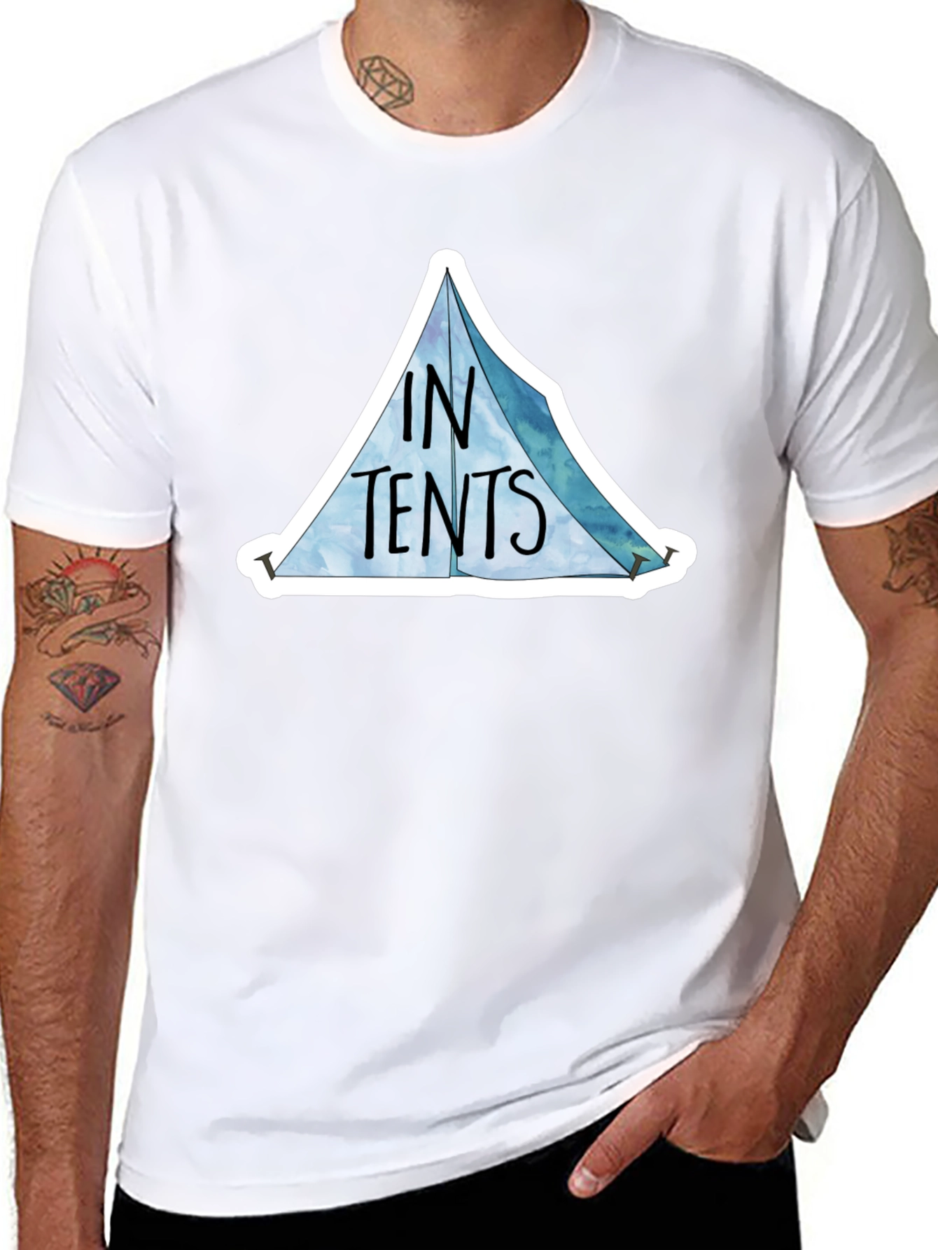 In Tents Graphic Tee - Camping Adventure Shirt