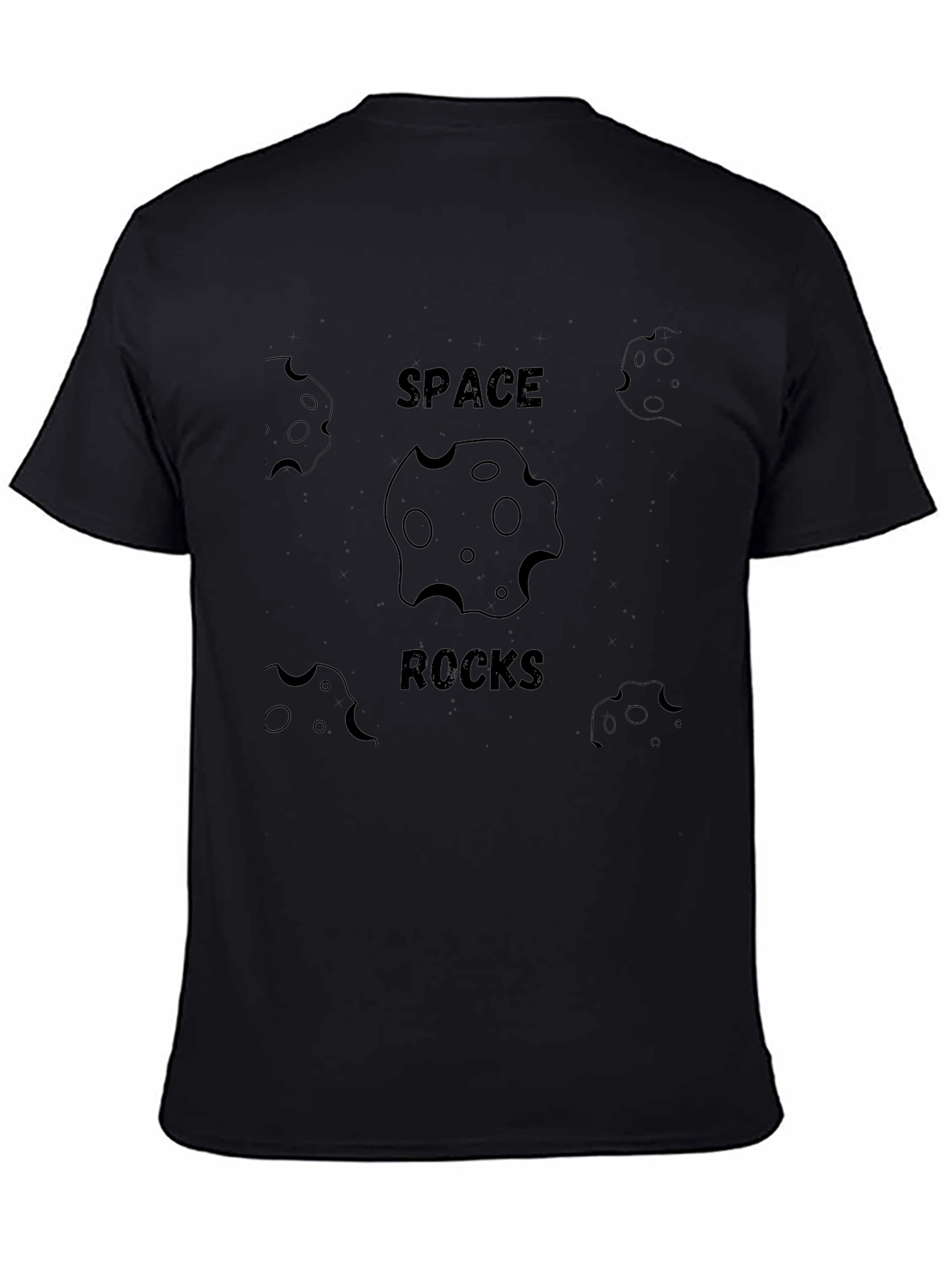 Space Rocks Graphic Tee - Trendy Mens T-Shirt