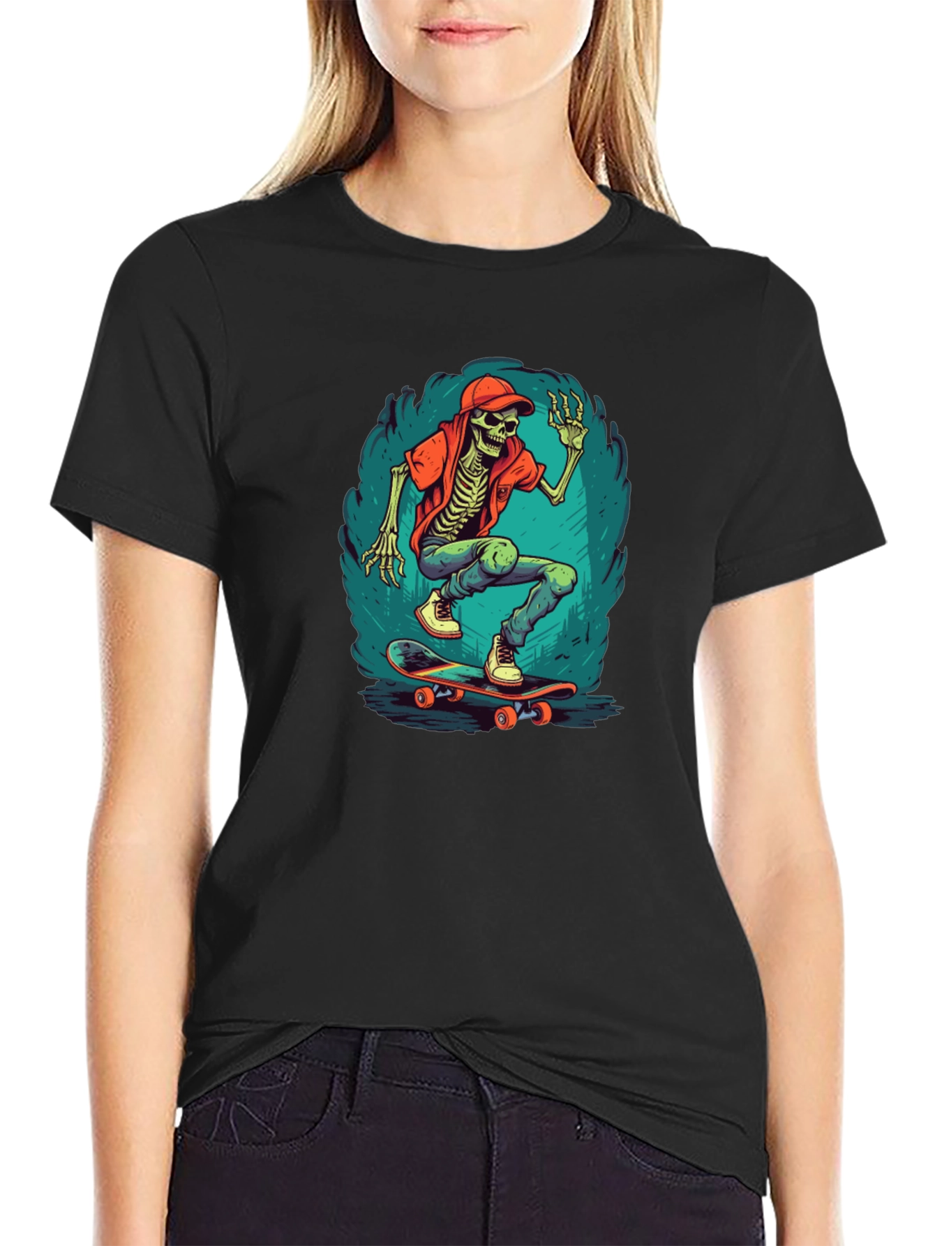 Skateboarding Skeleton T-Shirt