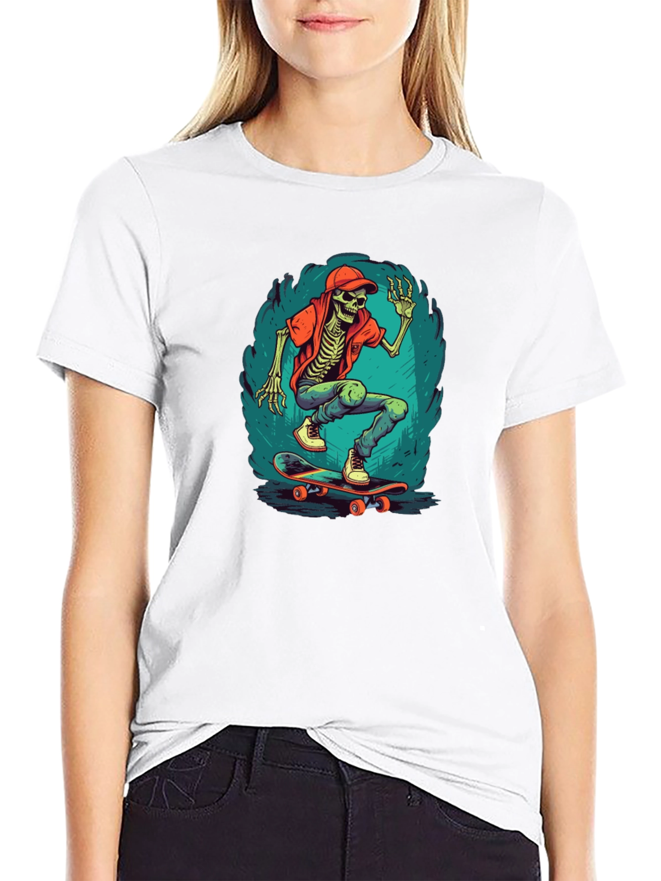 Skateboarding Skeleton T-Shirt