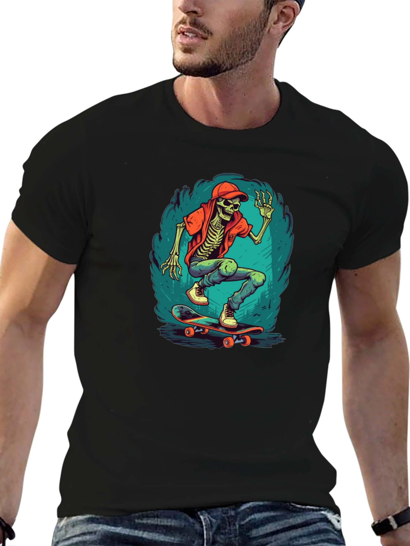 Skateboarding Skeleton T-Shirt