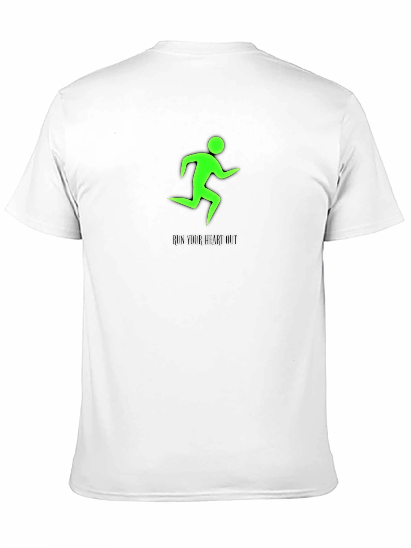 Run Your Heart Out Black Graphic Tee