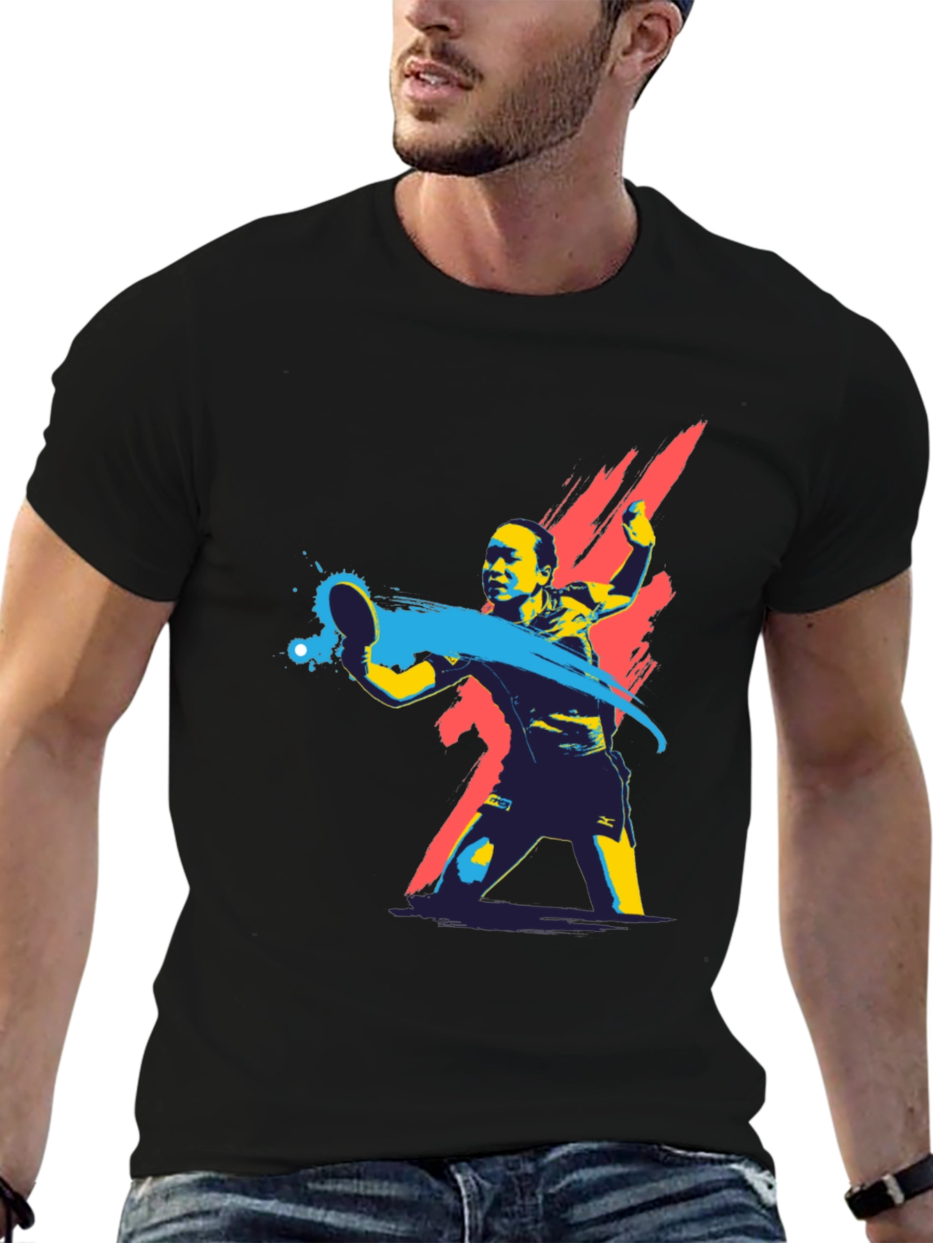 Table Tennis Graphic Tee - Cool Sporty Design