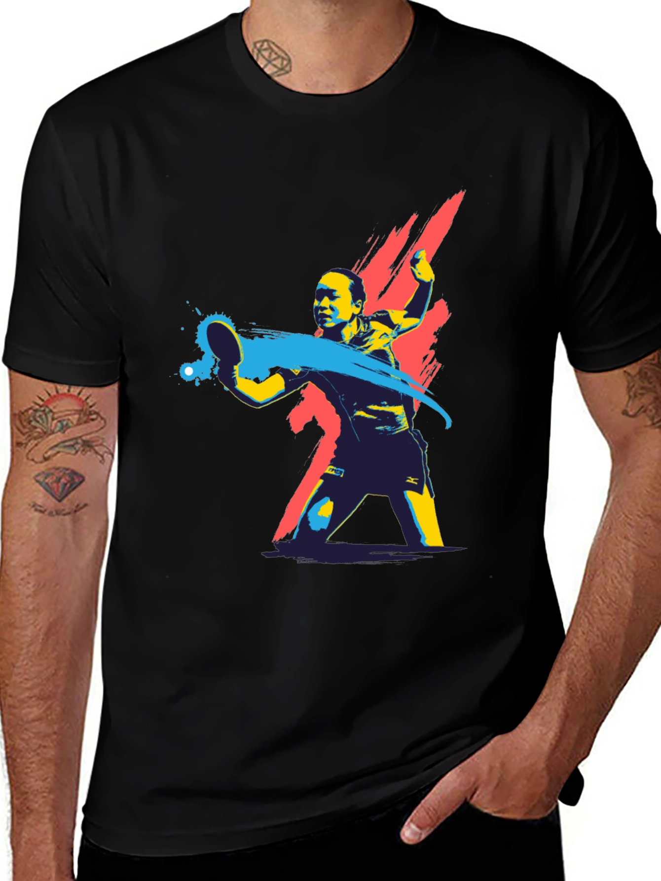 Table Tennis Graphic Tee - Cool Sporty Design