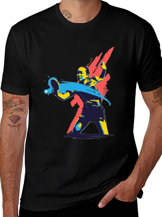 Table Tennis Graphic Tee - Cool Sporty Design